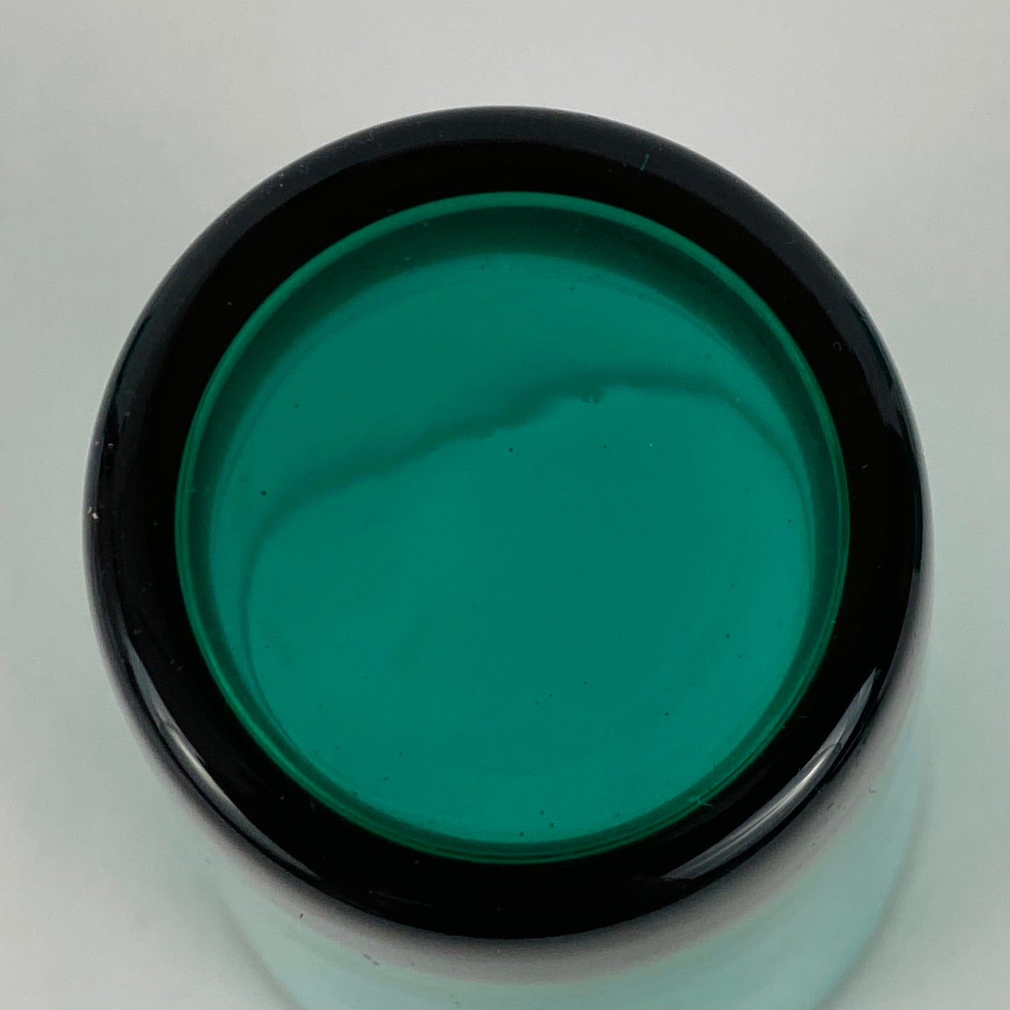 Antique Set of 6 Teal Bristol Green Glass Tumblers Victorian c1890 English