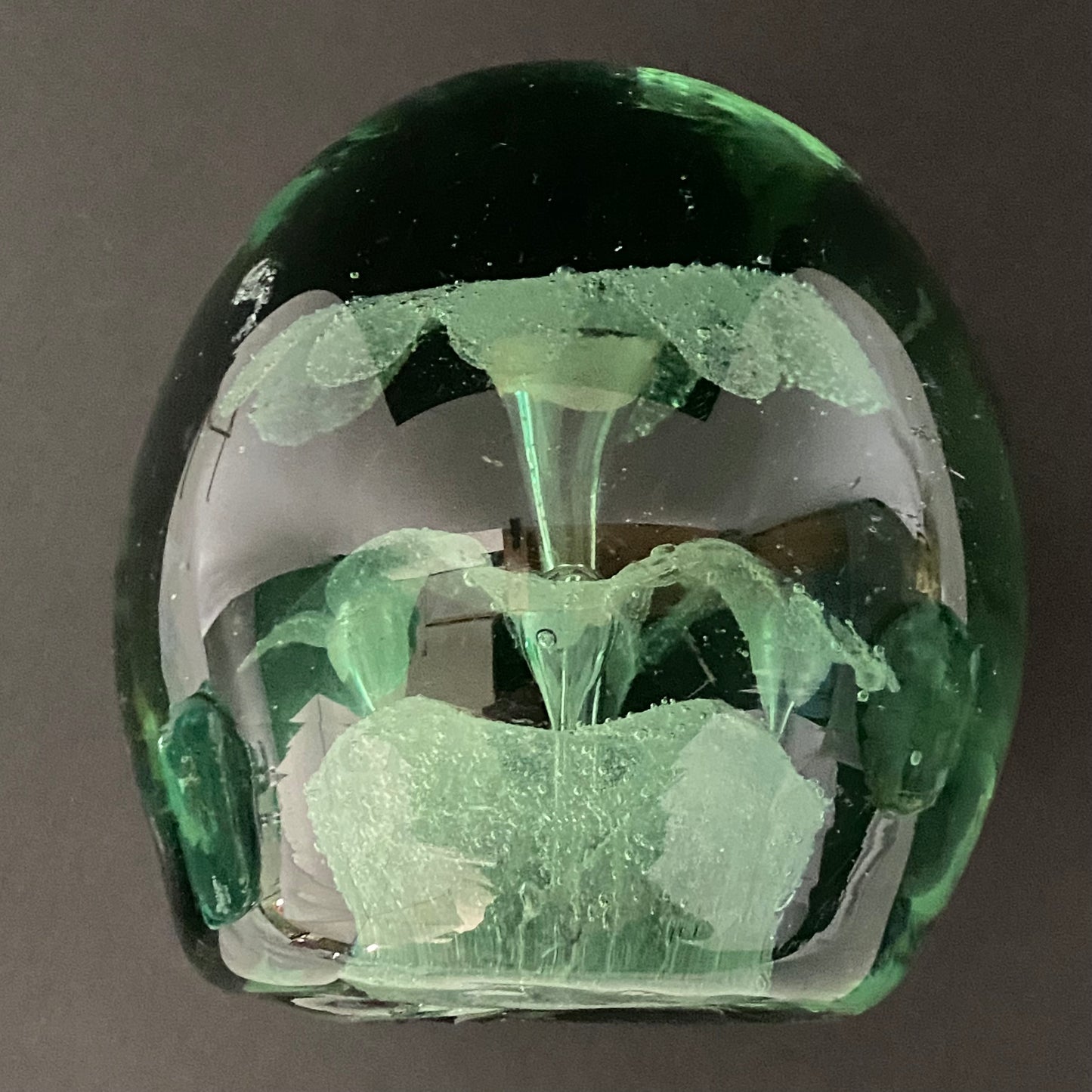 Victorian Green Bottle Dump Glass Antique Paperweight or Door Stop