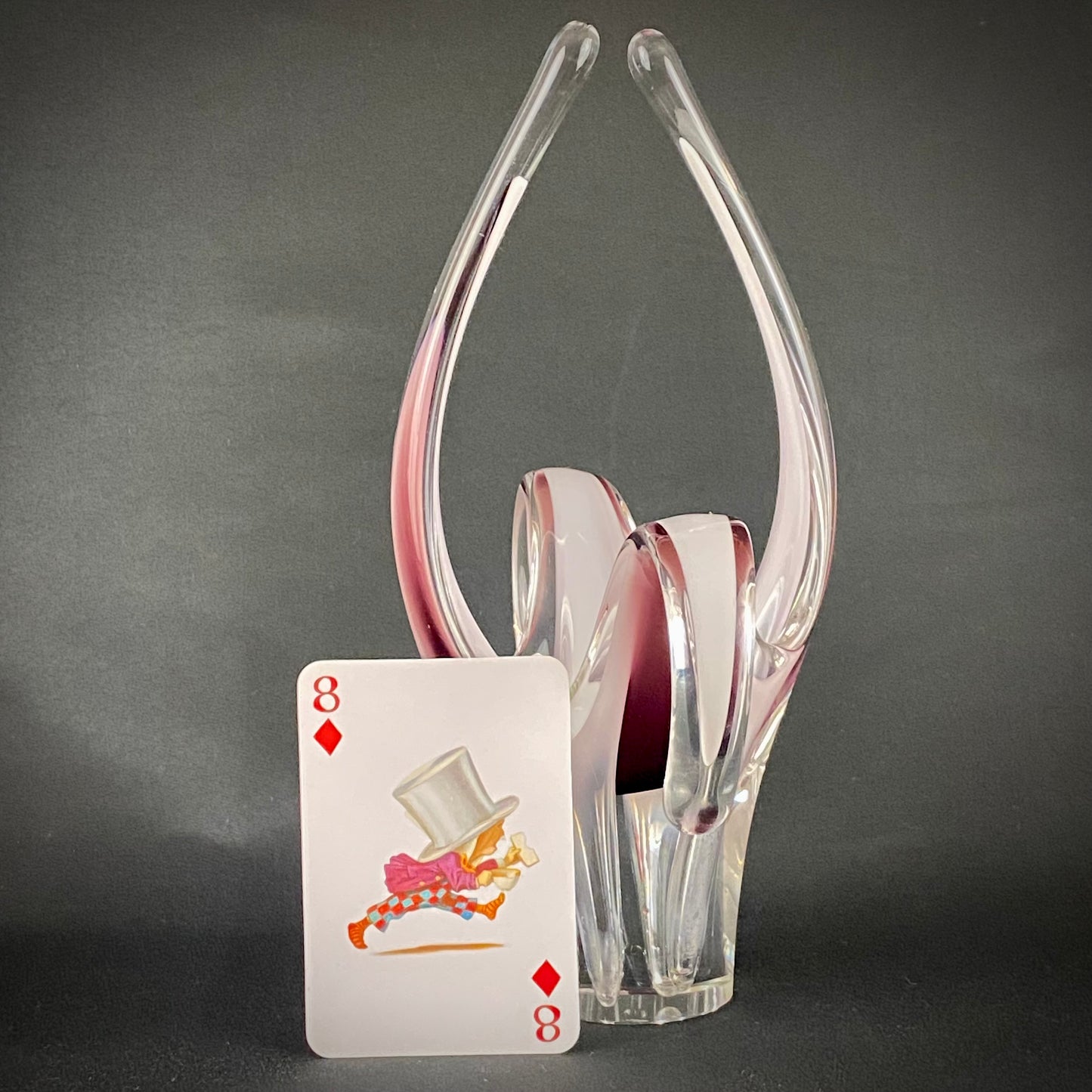 Paul Kedelv Flygfors Coquille Studio Glass Hand Crafted Vase 1962 Swedish