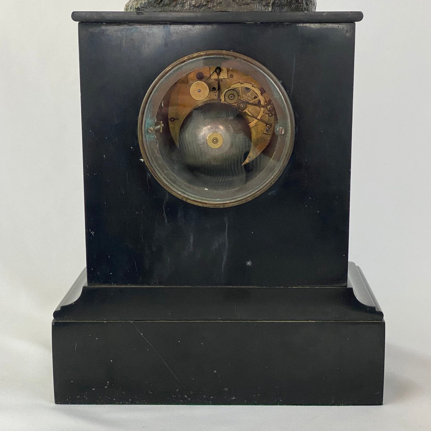 Guyerdet Clock Mary Magdalene Bronze by Theodore Gechter c1840 French Antique