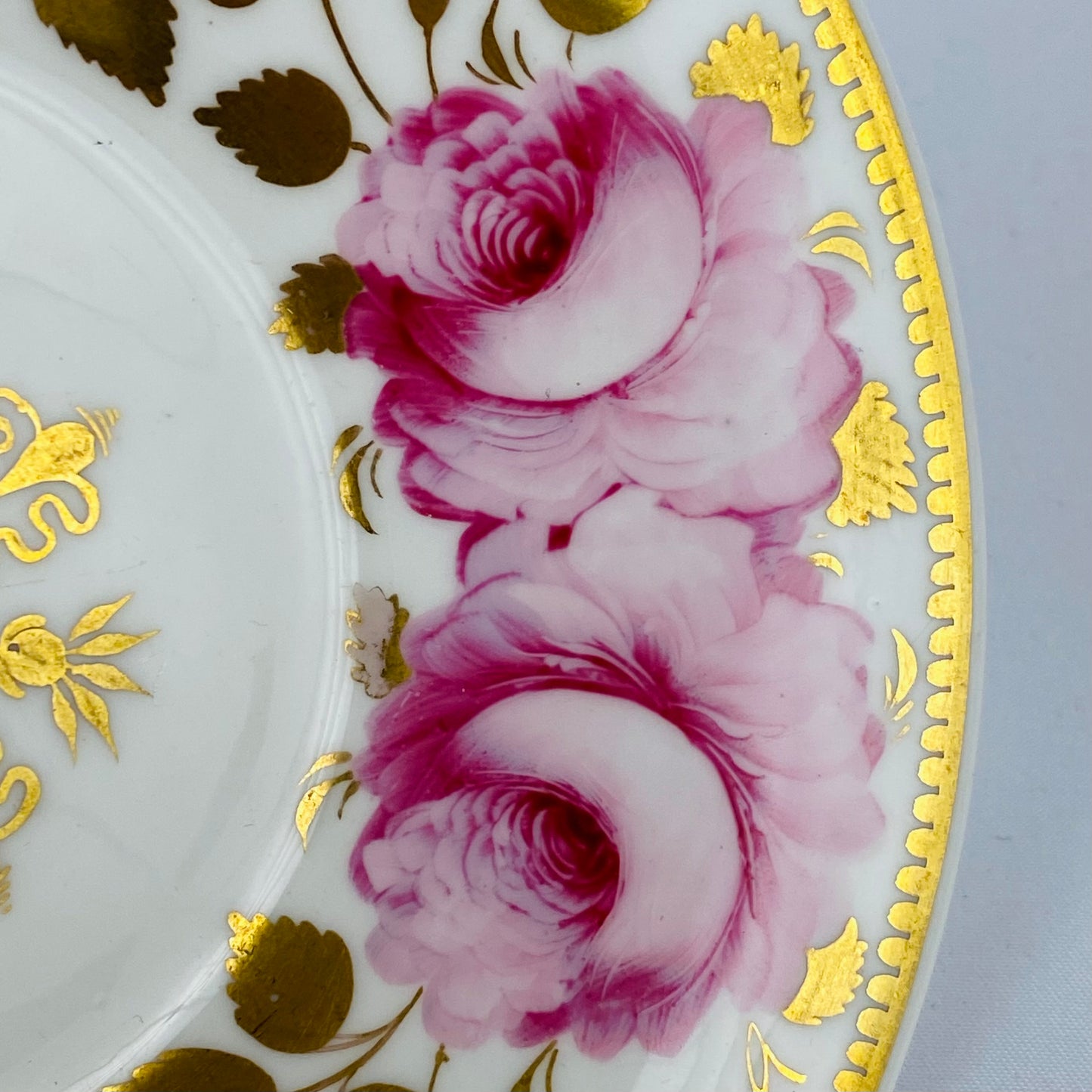 2 Spode True Trios ~ Tea & Coffee Cup & Saucer #3886 Gold Gilt Antique c1820