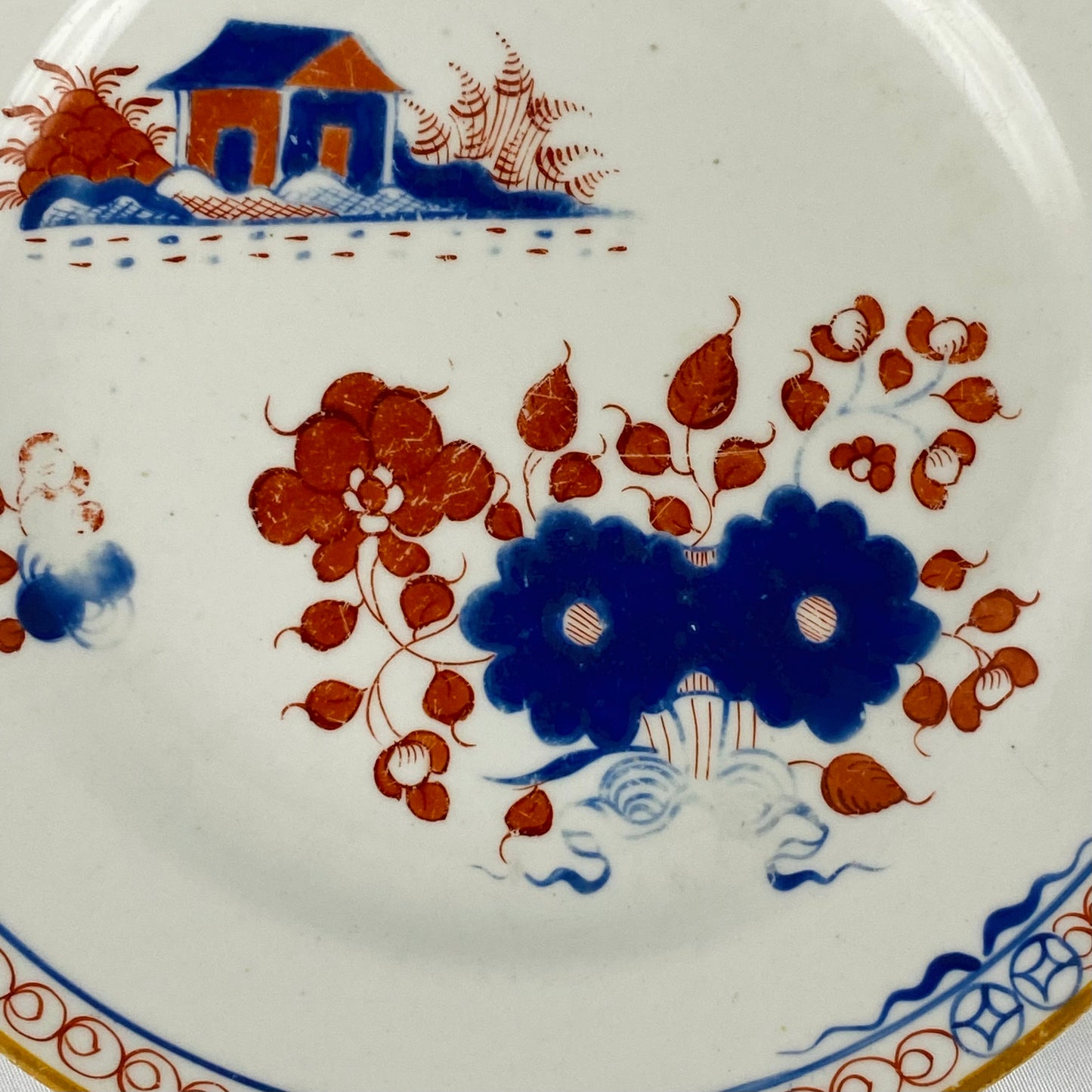 19thc Antique c1803 Spode 5 Plates~ Dolls House Pattern 488~