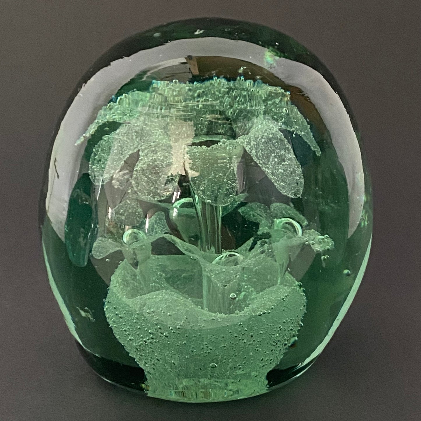 Victorian Green Bottle Dump Glass Antique Paperweight or Door Stop