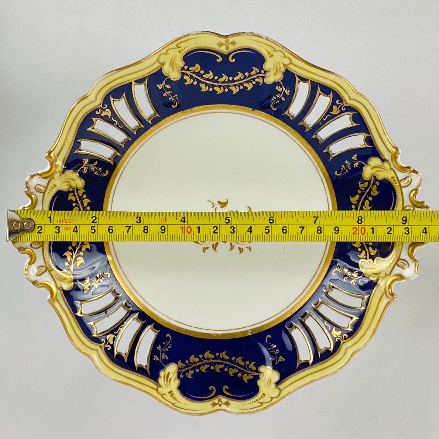 c1840 Antique John Ridgway #8579 Gold Gilt Porcelain Dessert Service