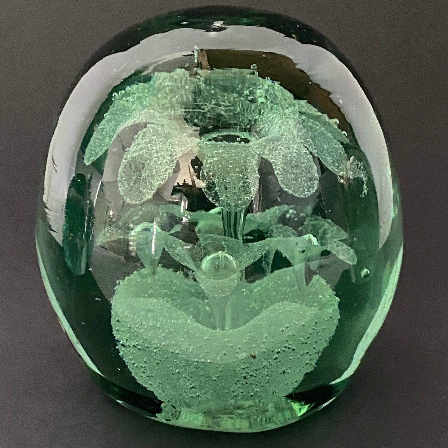 Victorian Green Bottle Dump Glass Antique Paperweight or Door Stop