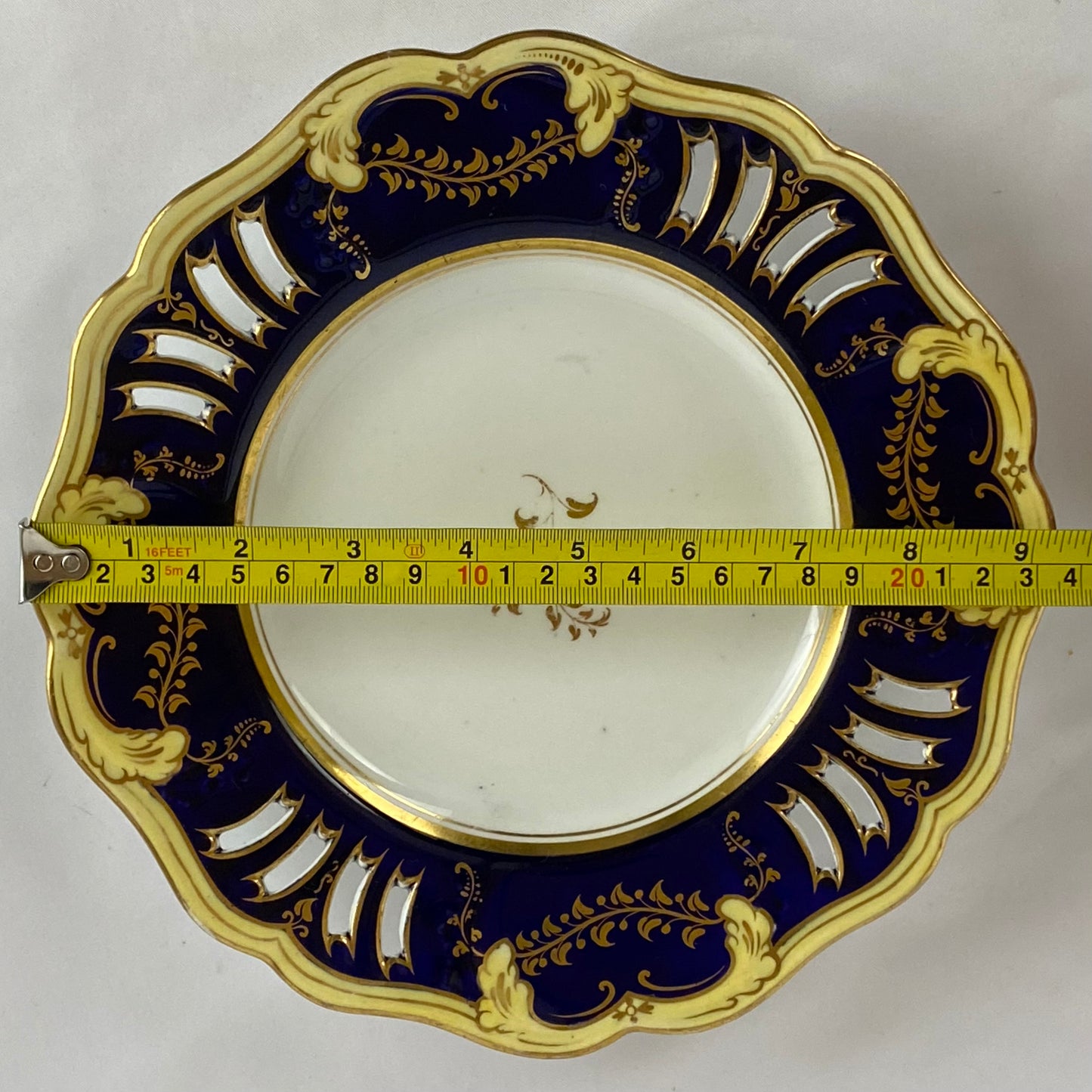 c1840 Antique John Ridgway #8579 Gold Gilt Porcelain Dessert Service