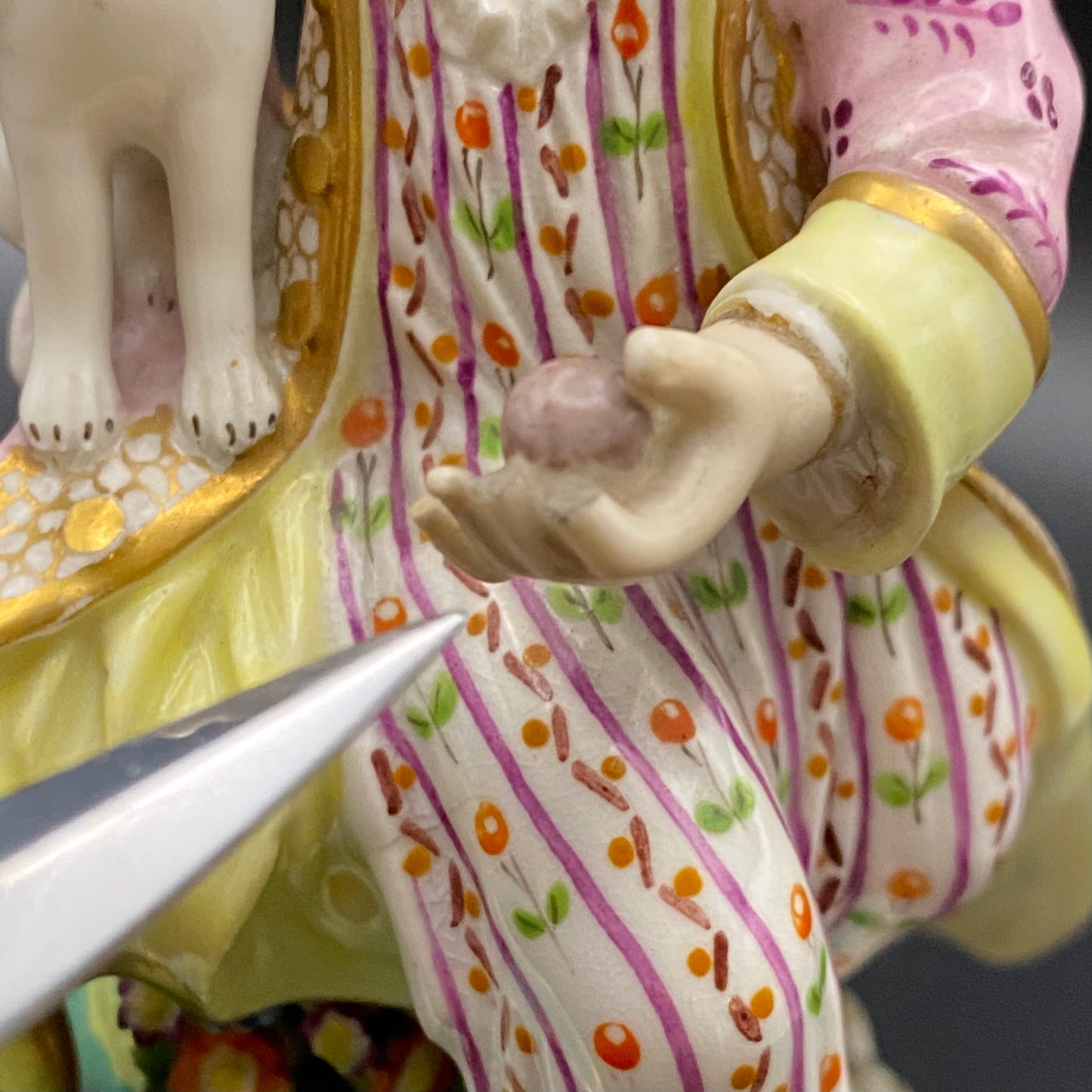 19thc Pair of Derby Porcelain Figurines c1825-30 Faux Meissen Mark 14cm H