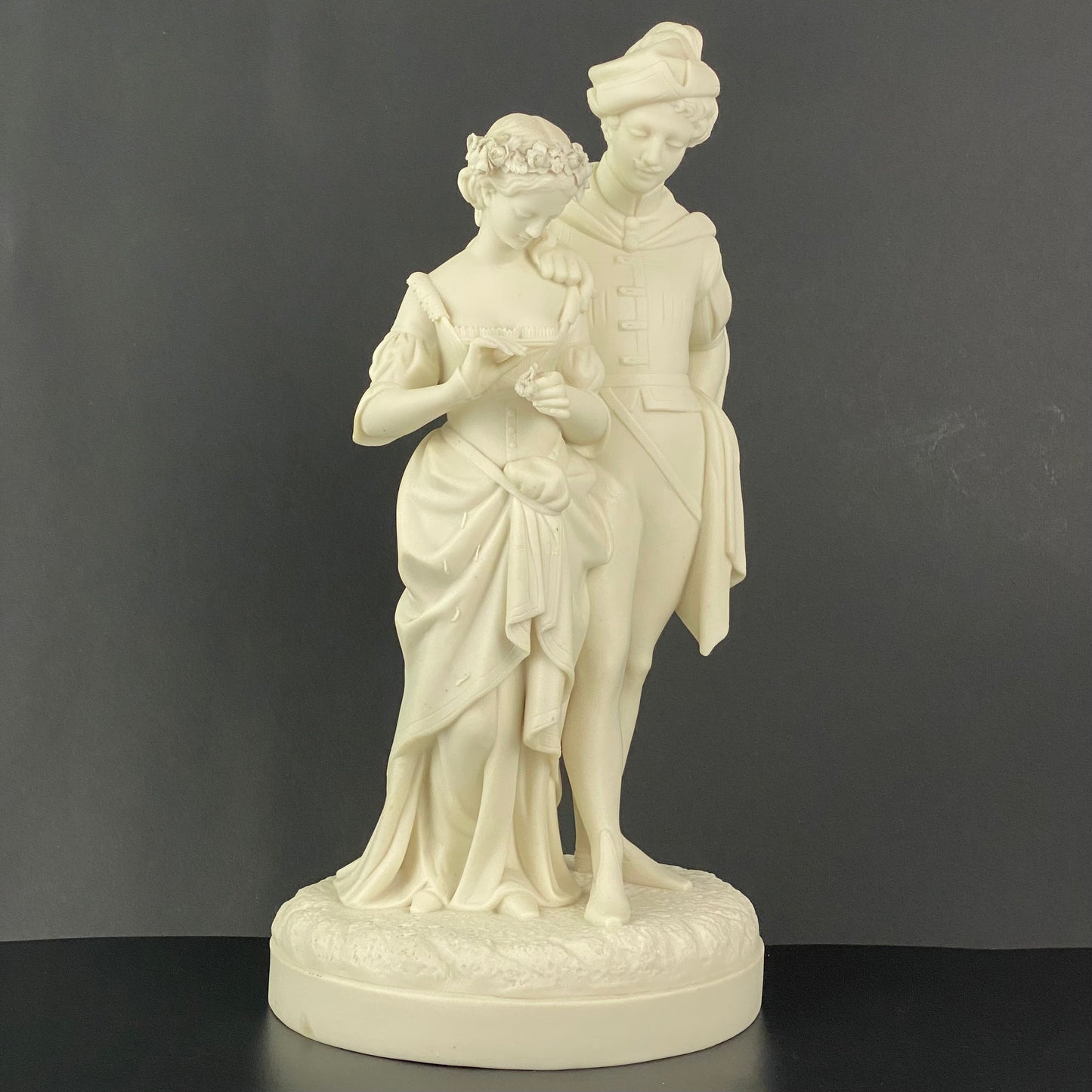 Worcester Parian Porcelain Figurine Kerr & Binns C1860 Faust & Margaret