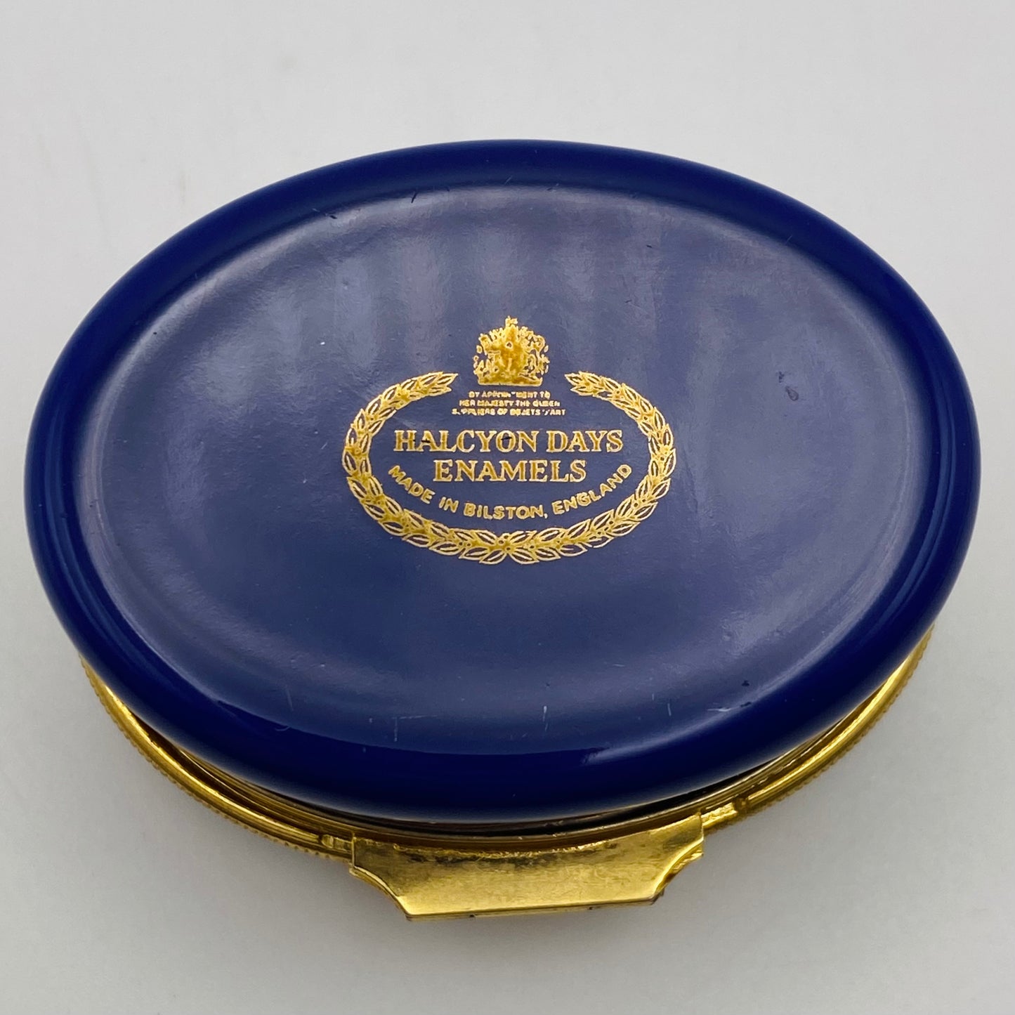Game Bird Shooting Hunting Scene Halcyon Days Enamel Trinket Box Pill Pot London