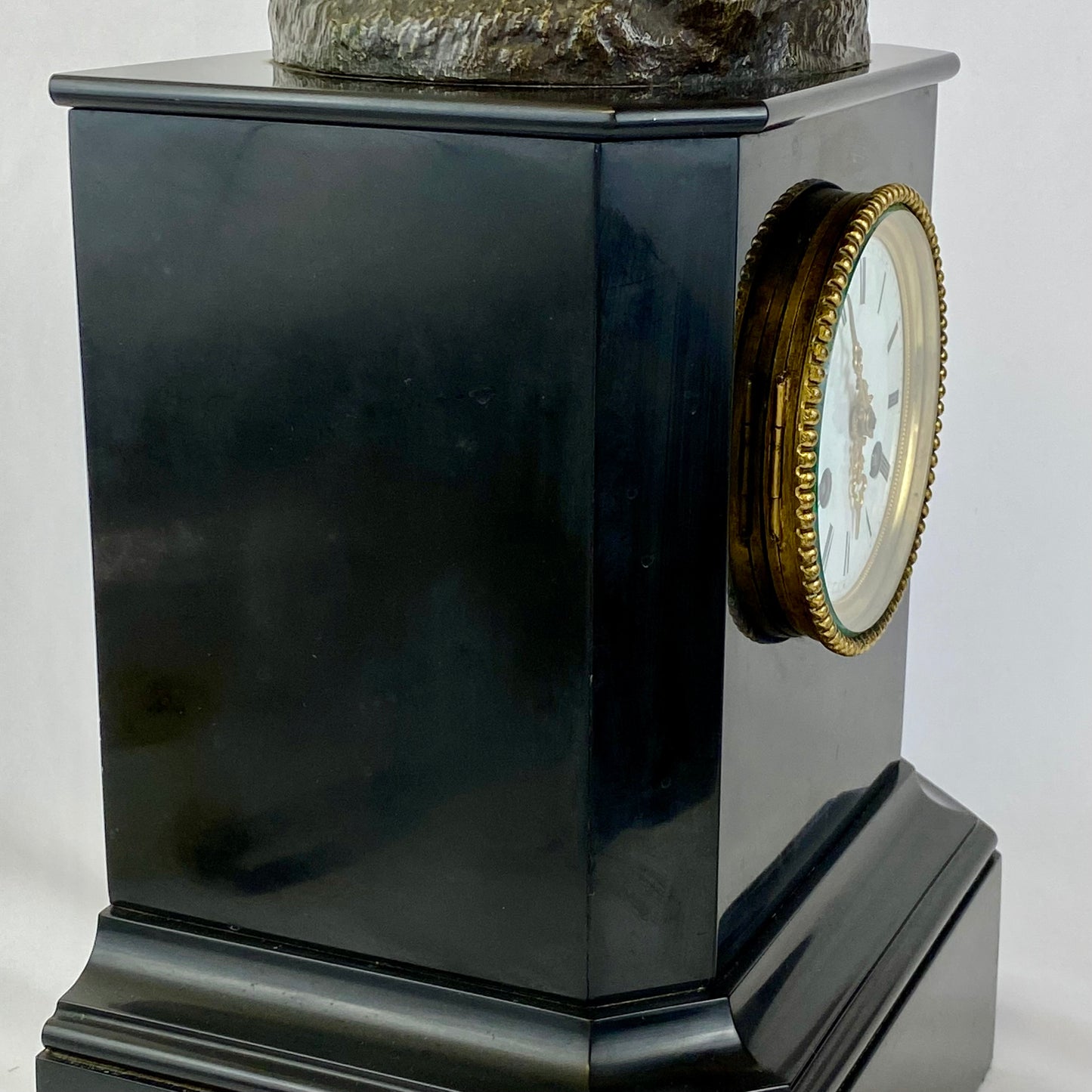 Guyerdet Clock Mary Magdalene Bronze by Theodore Gechter c1840 French Antique