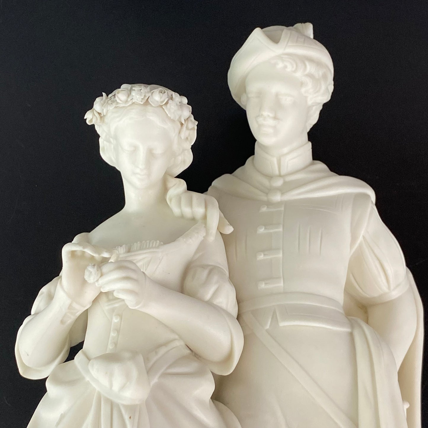 Worcester Parian Porcelain Figurine Kerr & Binns C1860 Faust & Margaret