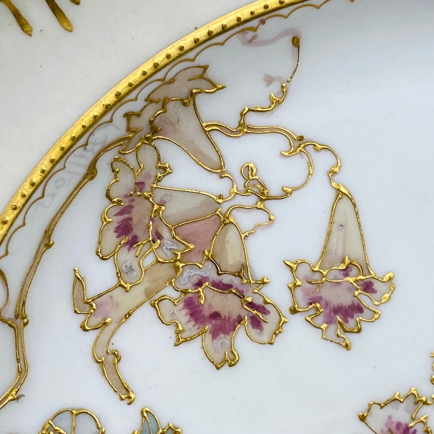 c1892 Antique Plate by Doulton Burslem Scallop Edged Spanish Ware