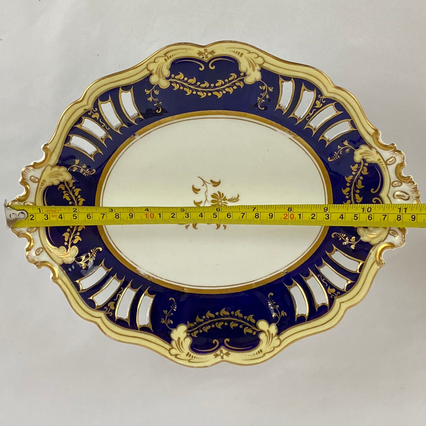 c1840 Antique John Ridgway #8579 Gold Gilt Porcelain Dessert Service