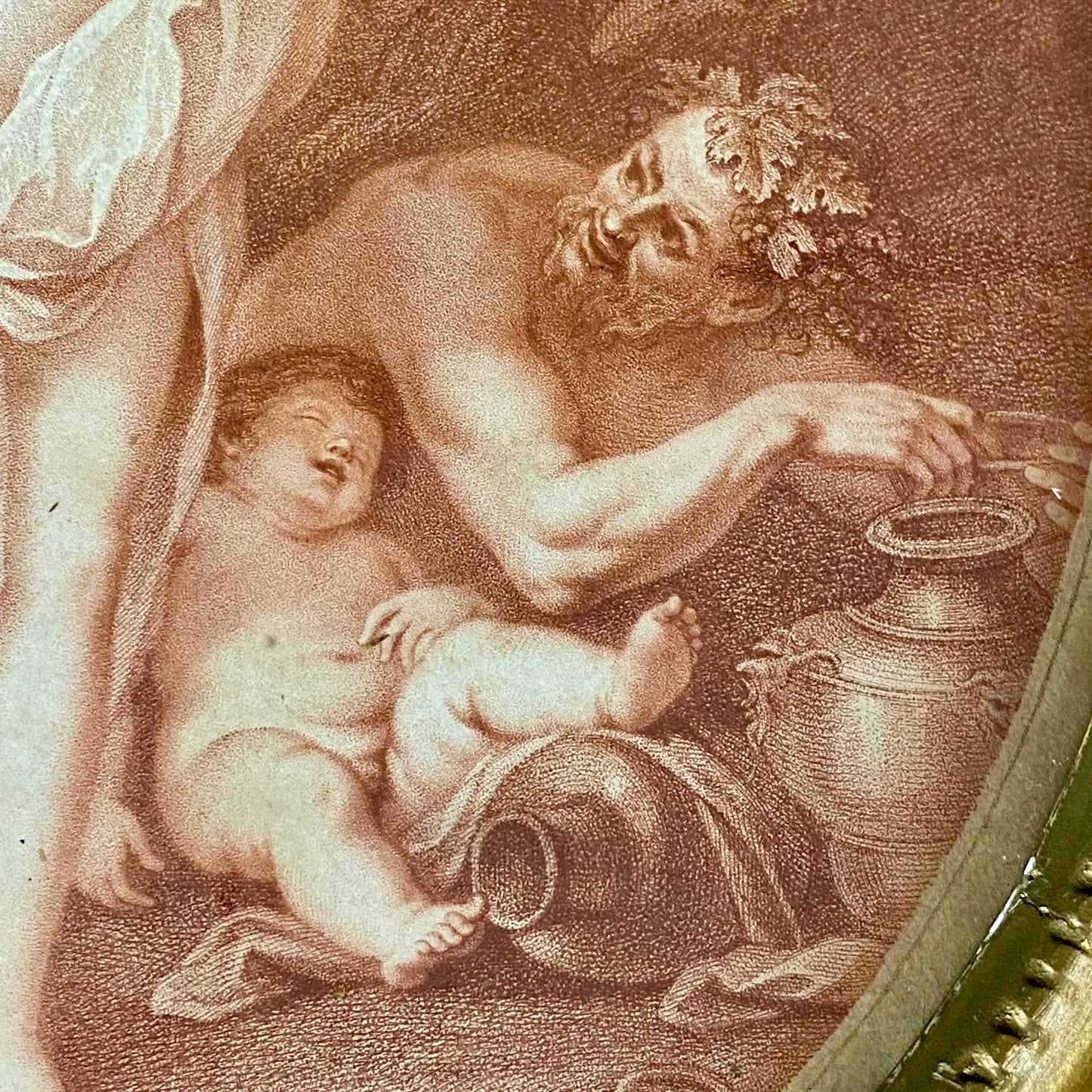 18thc Antique Pair of Oval Engravings by Bartolozzi c1781 aft Cipriani & Amiconi