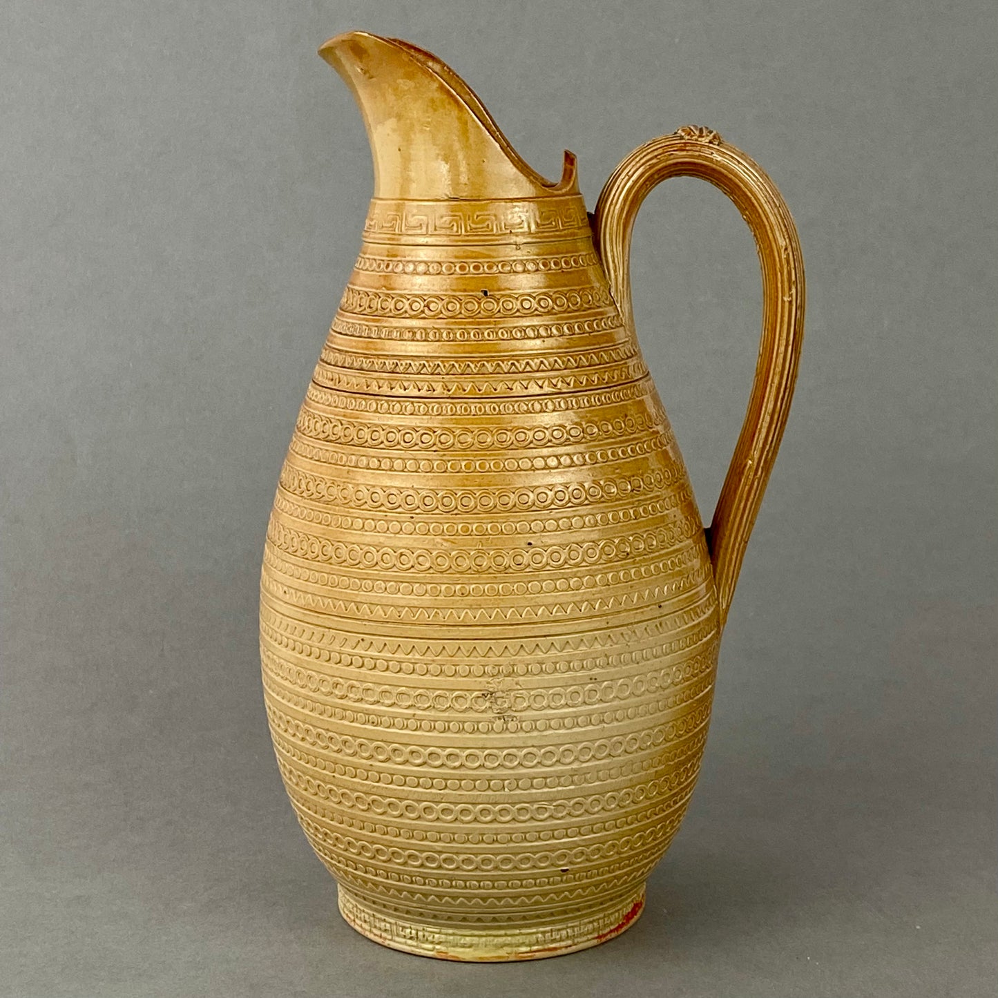 Antique Doulton Lambeth Jug / Pitcher 19thc Victorian Salt Glaze Stoneware