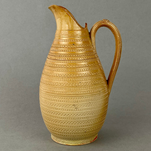 Antique Doulton Lambeth Jug / Pitcher 19thc Victorian Salt Glaze Stoneware