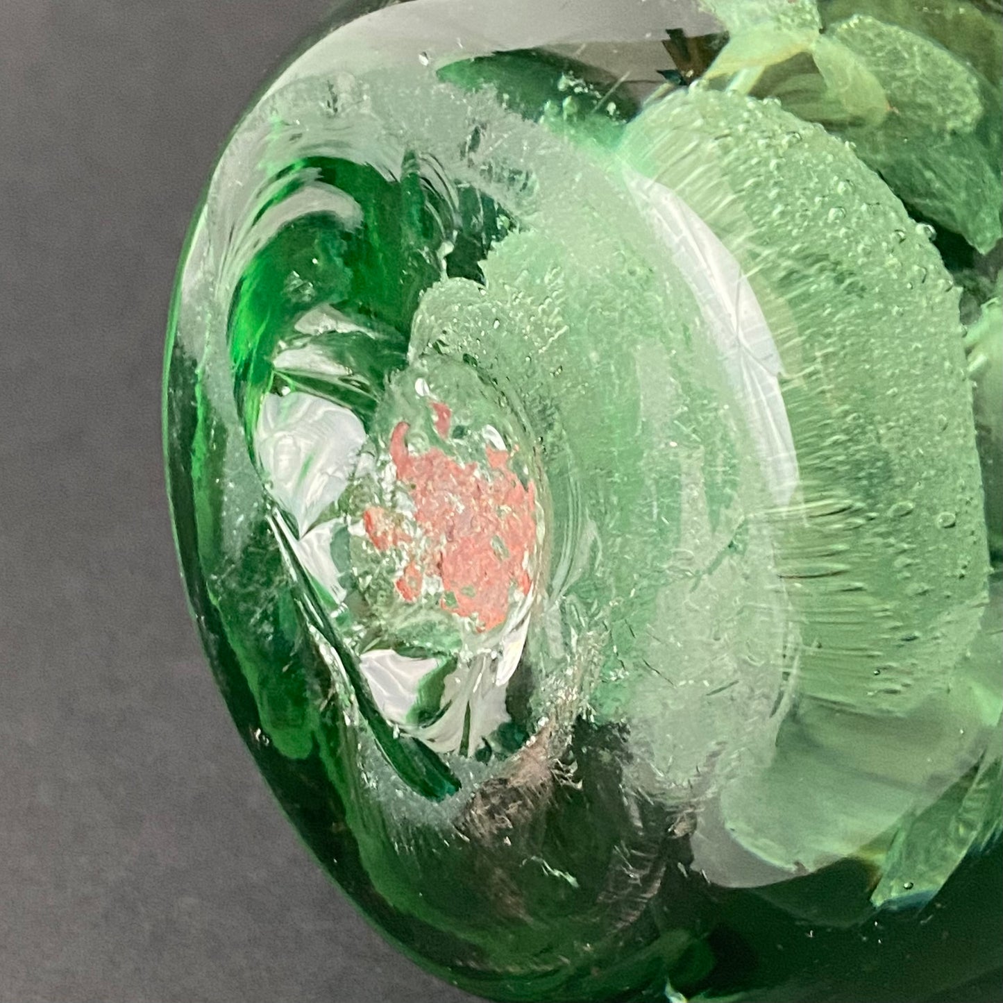Victorian Green Bottle Dump Glass Antique Paperweight or Door Stop