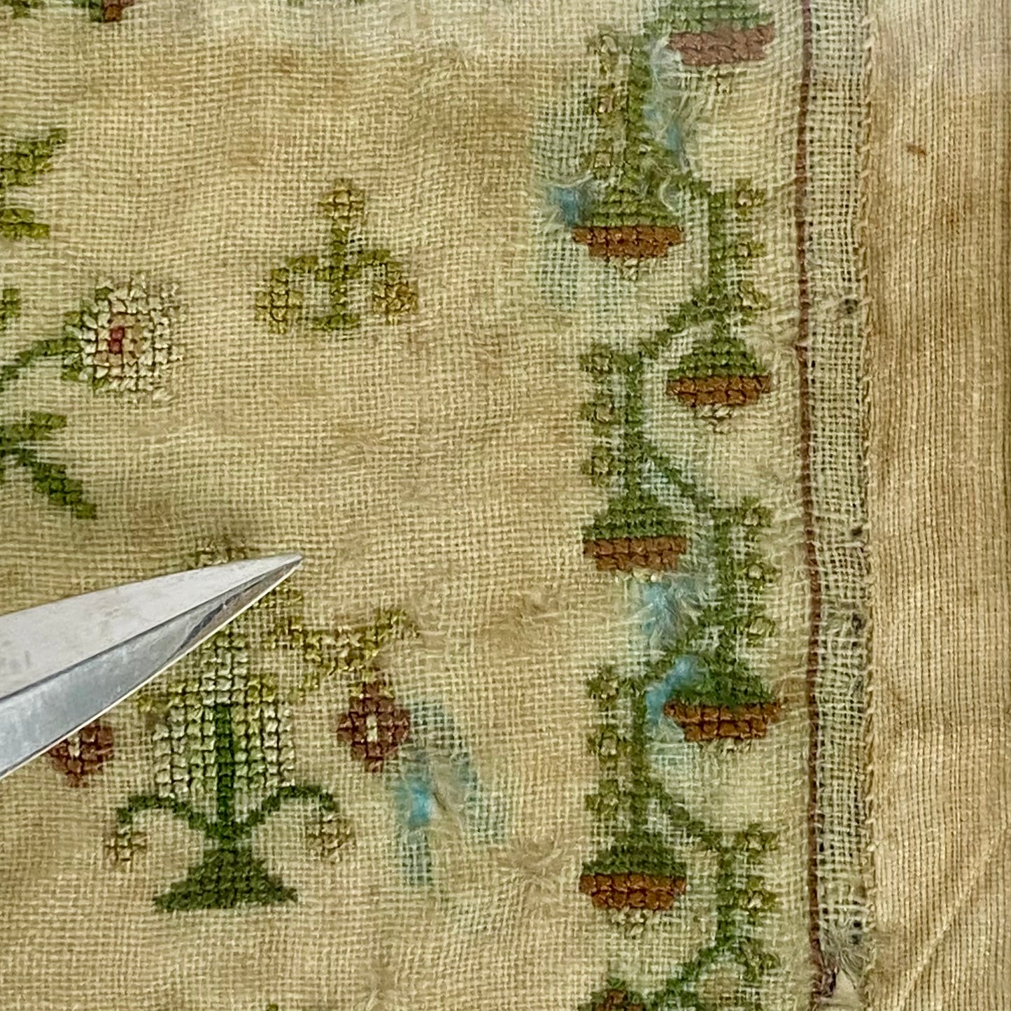 Antique Embroidery Needlework Sampler April 3rd 1834 Victorian Poetry English by Lucy Ann Major