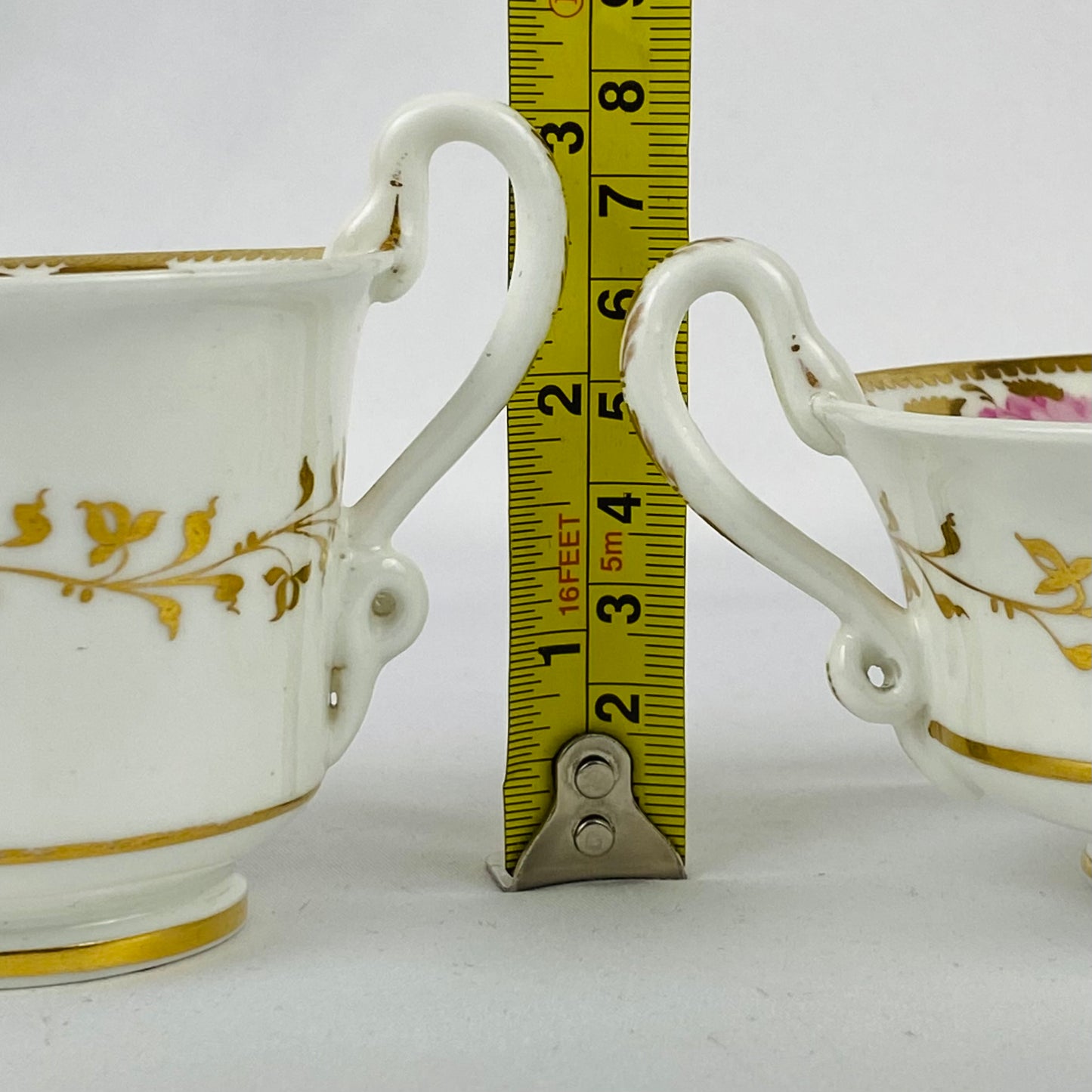 2 Spode True Trios ~ Tea & Coffee Cup & Saucer #3886 Gold Gilt Antique c1820