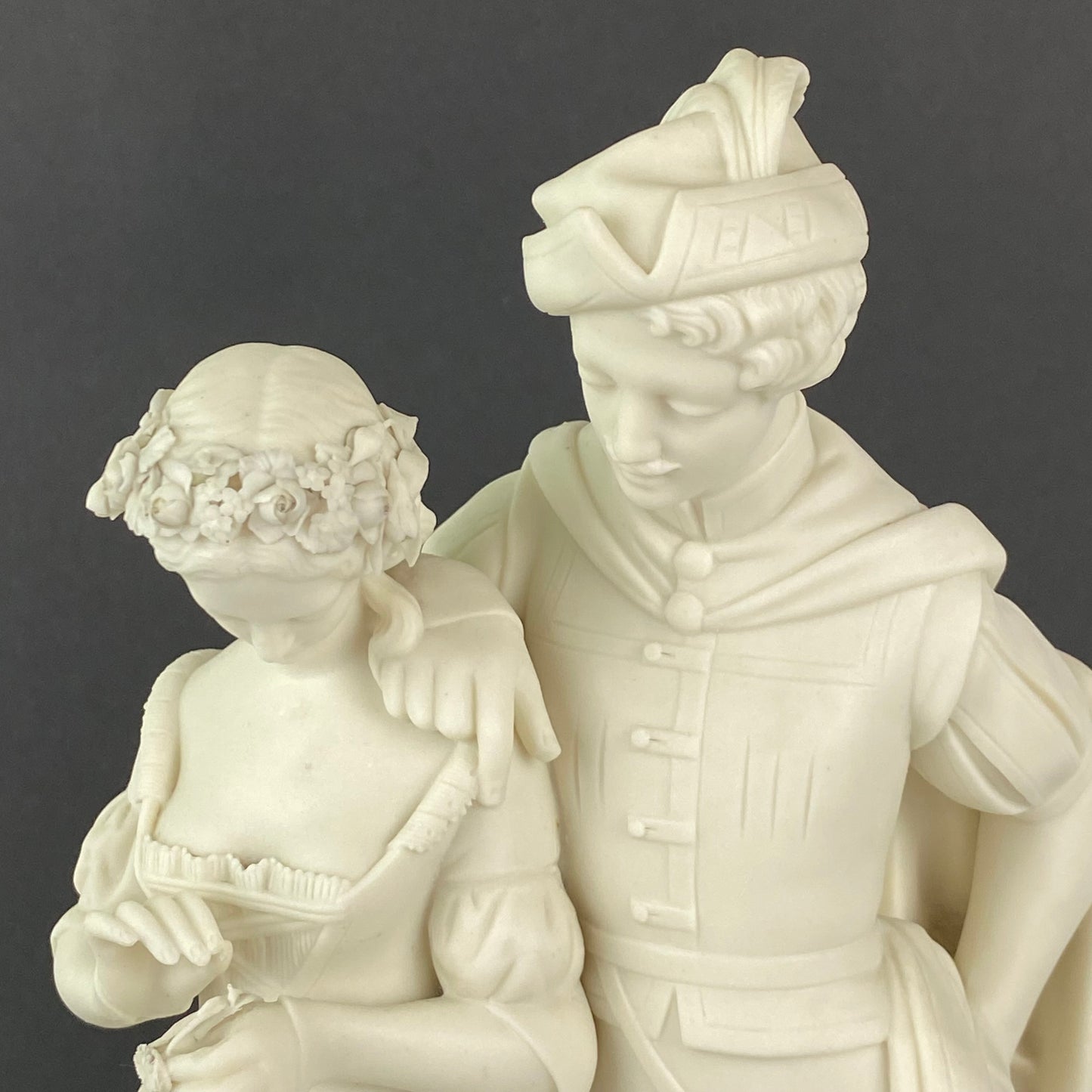 Worcester Parian Porcelain Figurine Kerr & Binns C1860 Faust & Margaret