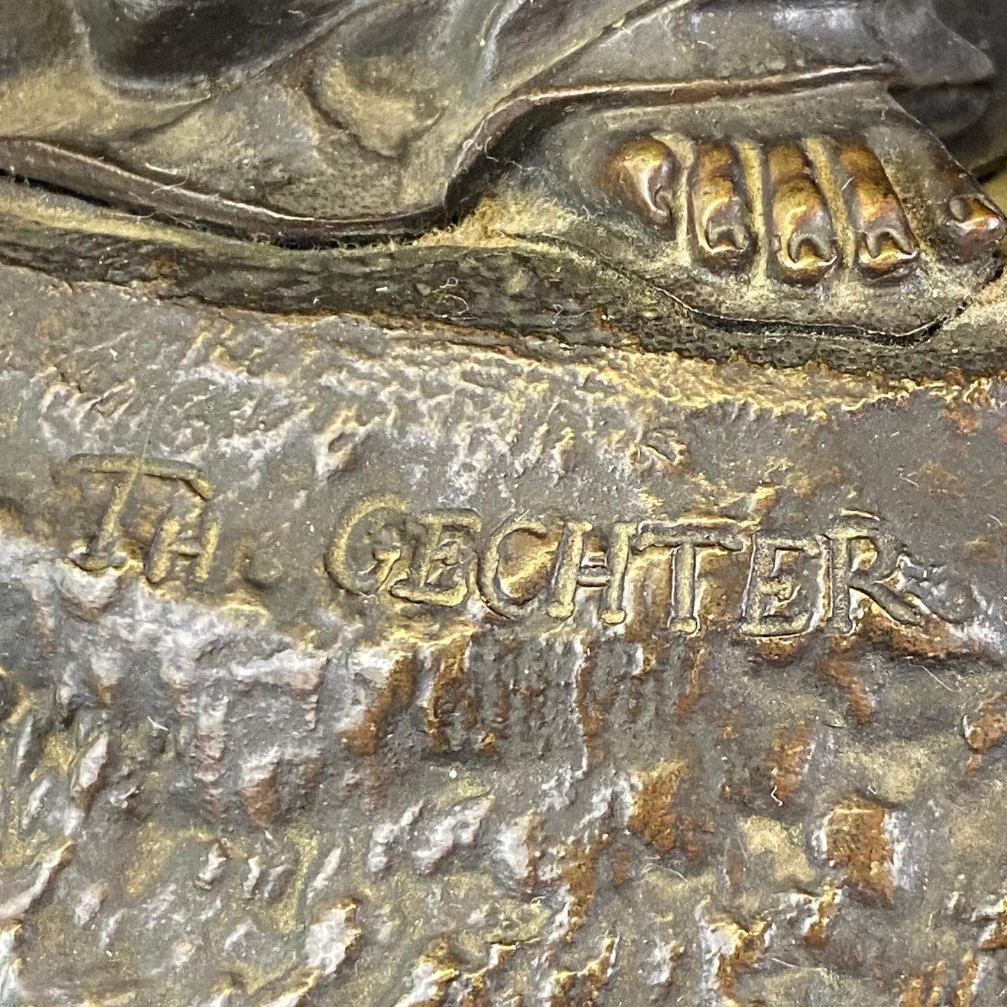 Guyerdet Clock Mary Magdalene Bronze by Theodore Gechter c1840 French Antique