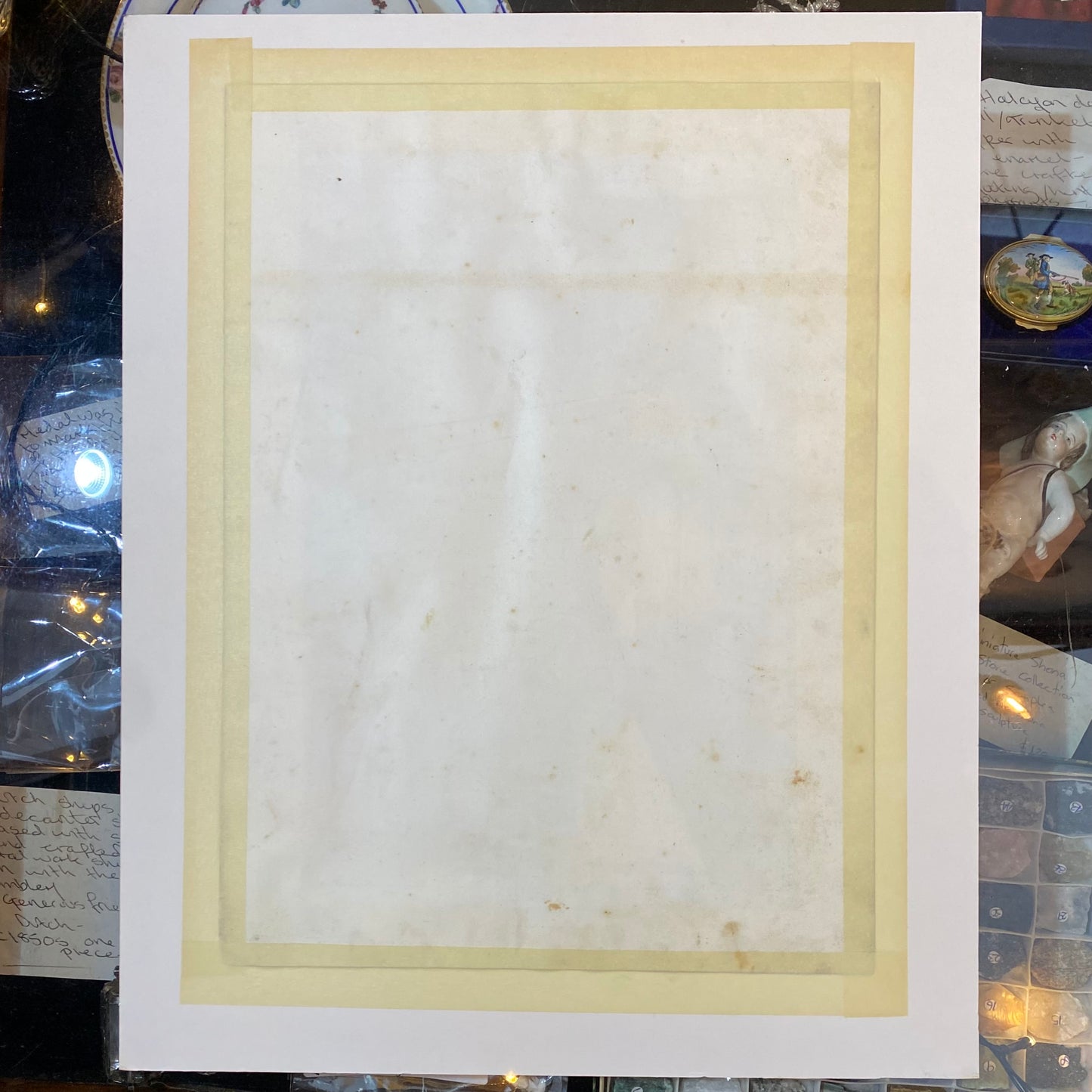 Antique Pencil Fine Drawing Christmas A Reverie 19thc Illustration by Hinksley 1857