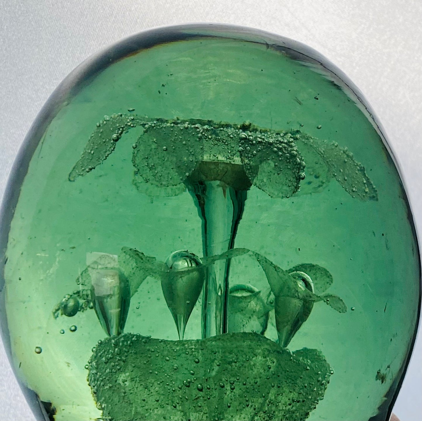 Victorian Green Bottle Dump Glass Antique Paperweight or Door Stop