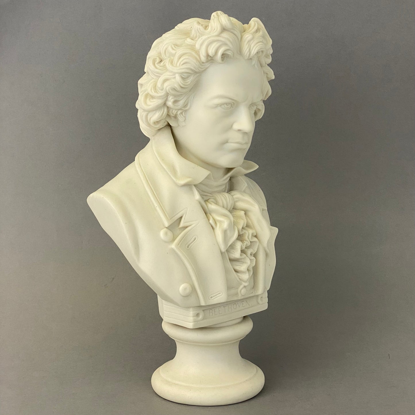 Antique 19thc Parian Porcelain Bust Composer Beethoven by Robinson & Leadbeater