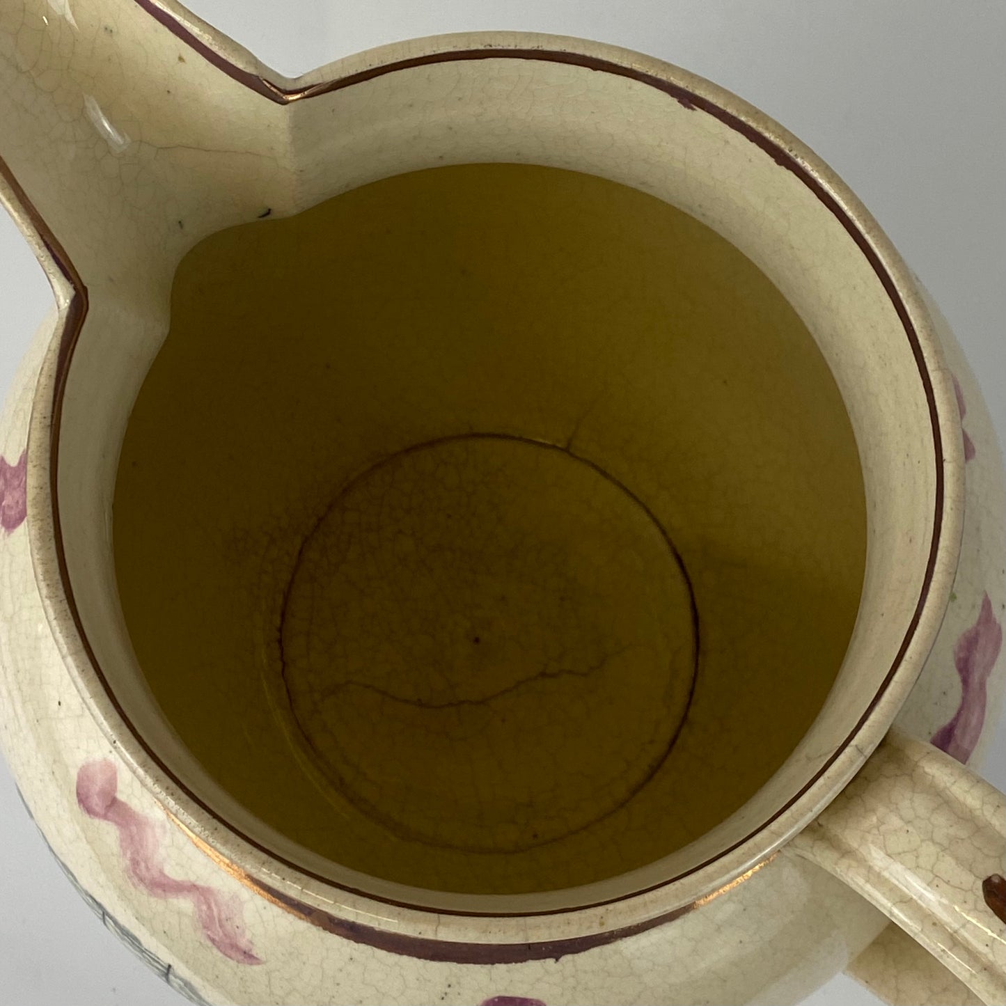 Antique XL Sunderland Lustre Jug c1820 Sailors Tear Poem & Peace Prosperity 23cm