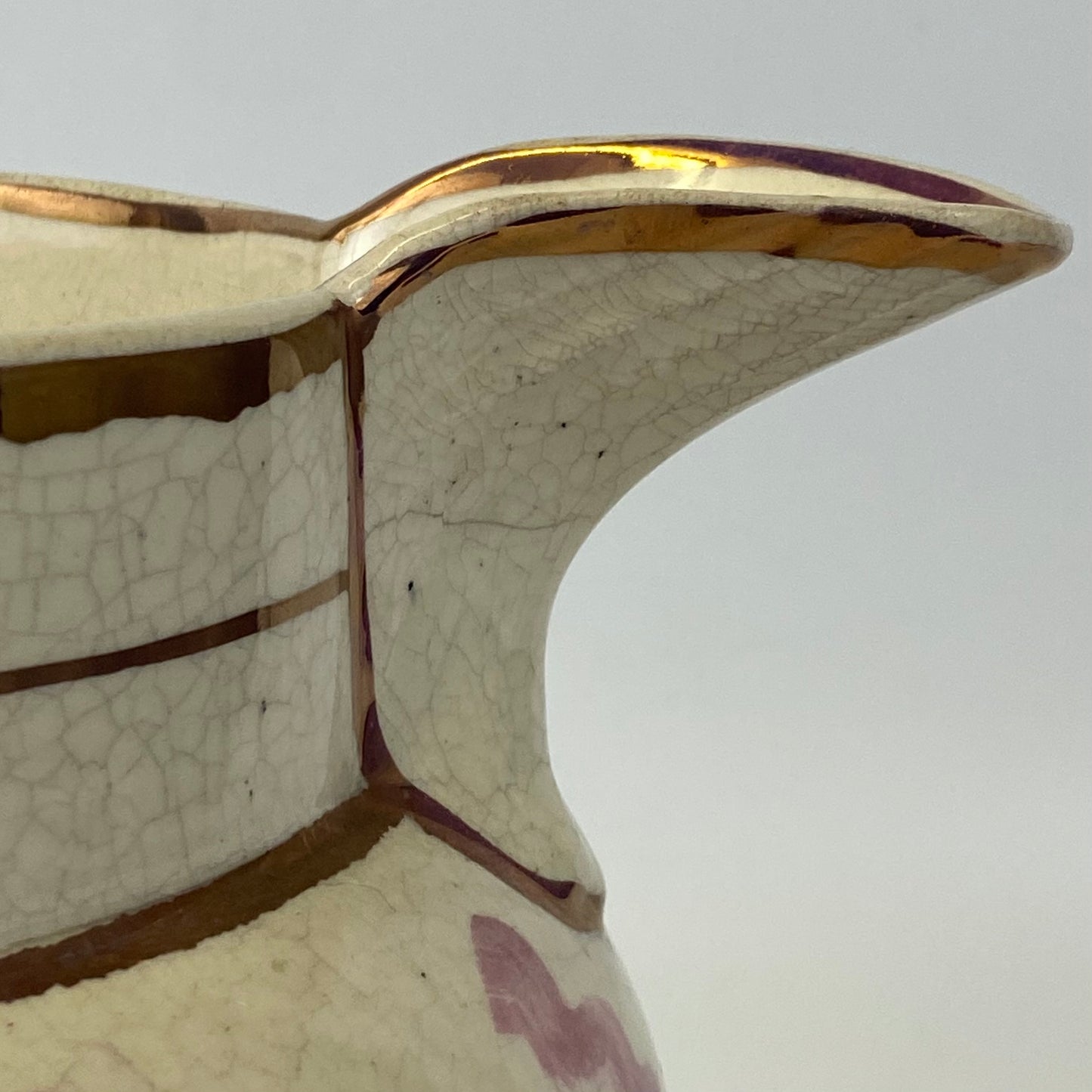 Antique XL Sunderland Lustre Jug c1820 Sailors Tear Poem & Peace Prosperity 23cm