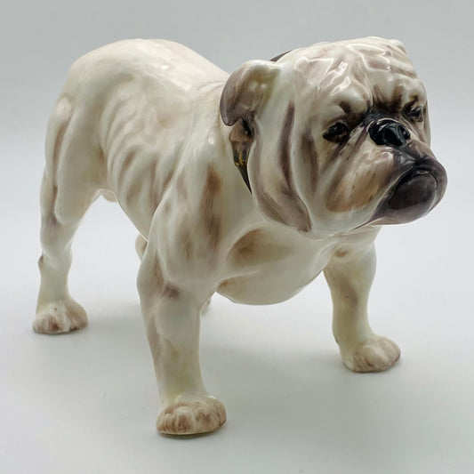 Vintage Royal Doulton Porcelain Bull Dog c1932 Figurine HN1074