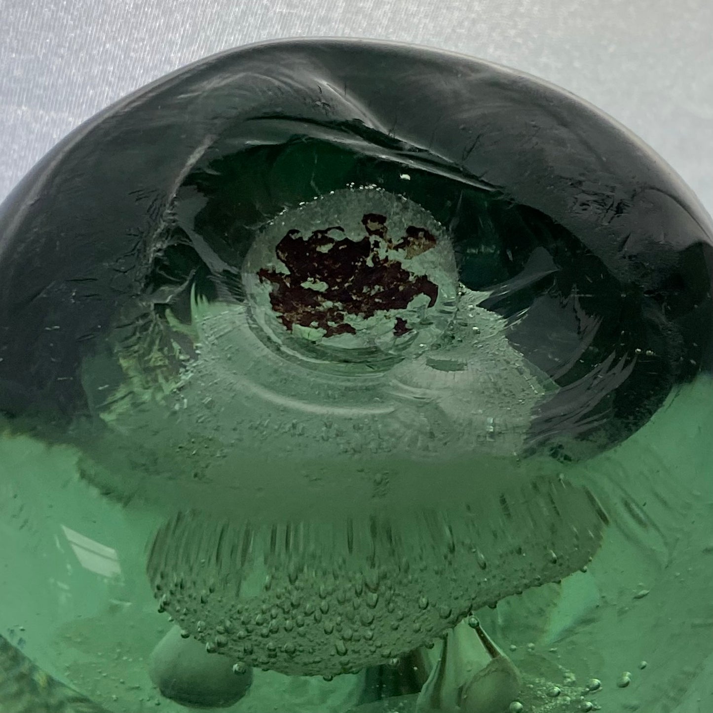 Victorian Green Bottle Dump Glass Antique Paperweight or Door Stop
