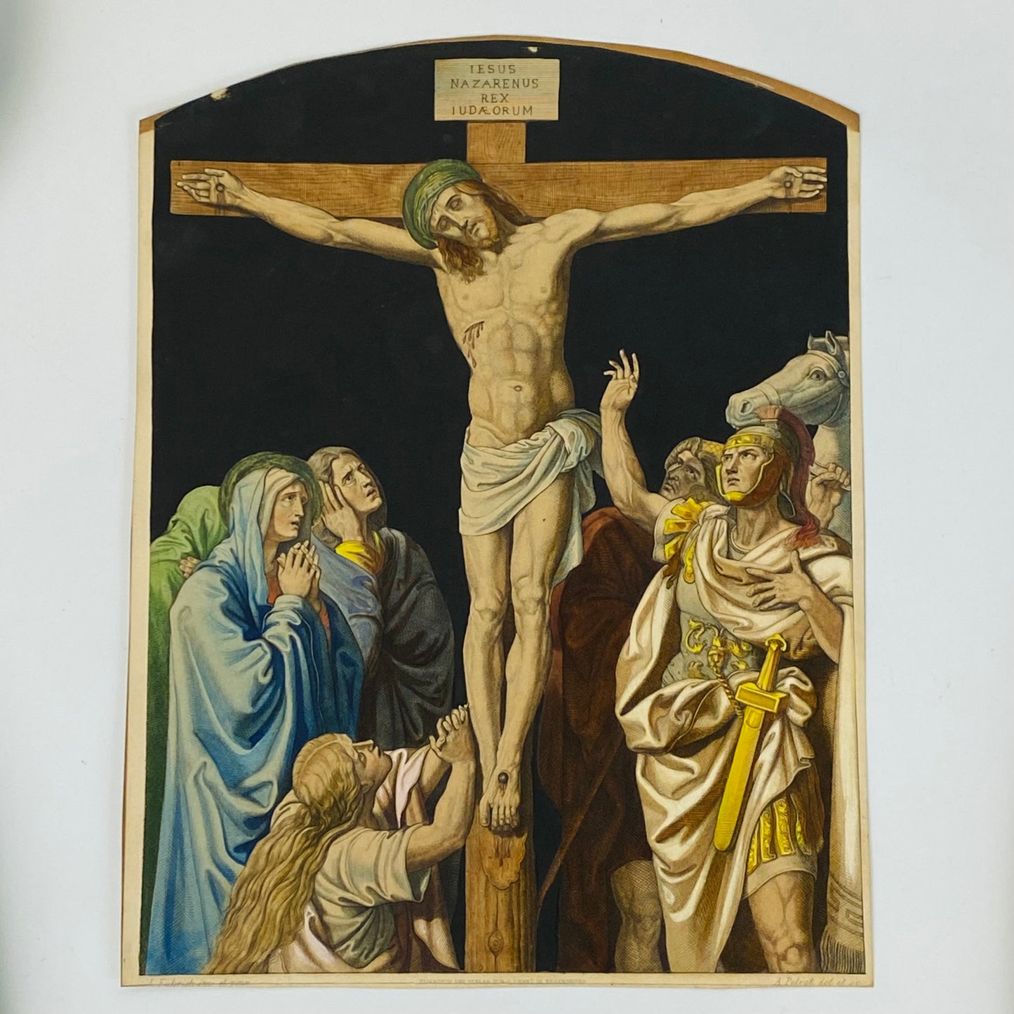 14 Antique Etchings c1860 Church Salvage The Stations of The Cross by Fuhrich