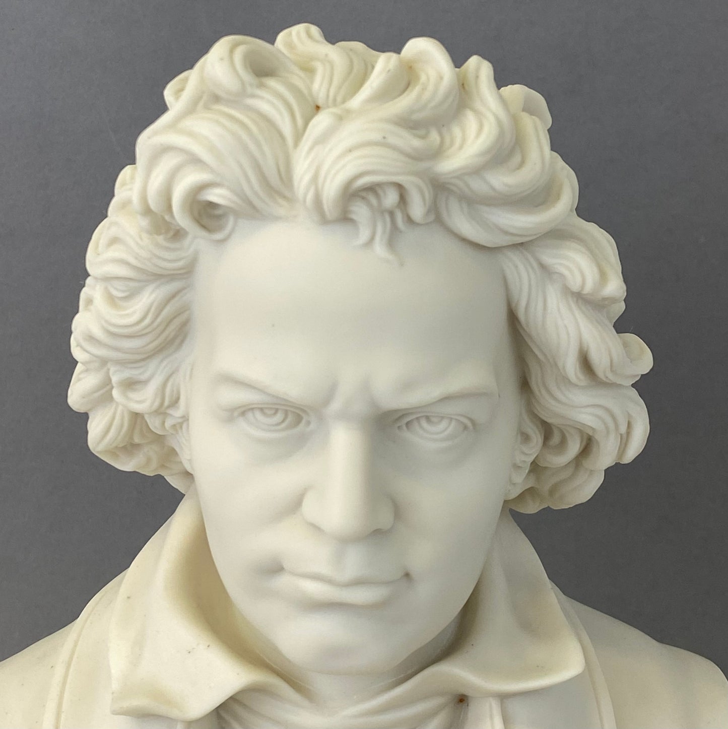 Antique 19thc Parian Porcelain Bust Composer Beethoven by Robinson & Leadbeater
