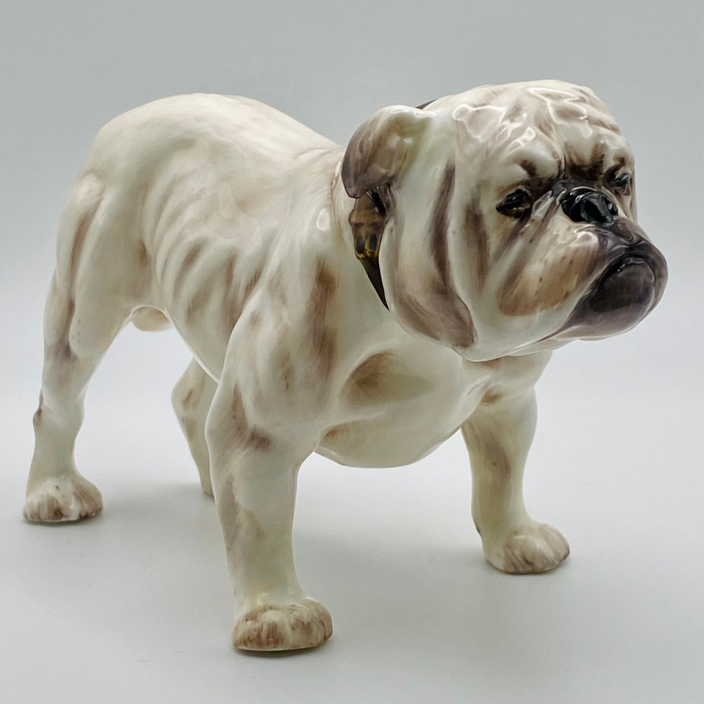 Vintage Royal Doulton Porcelain Bull Dog c1932 Figurine HN1074