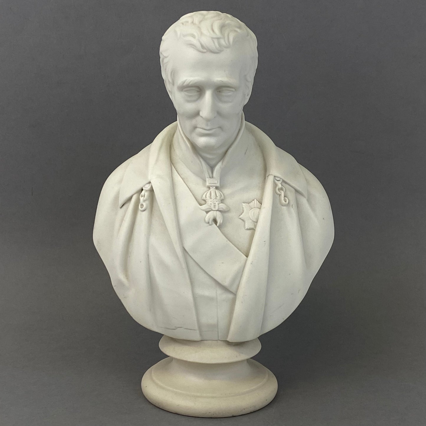 Copeland Parian Porcelain Bust Duke of Wellington Antique c1852 by Comte d Orsay