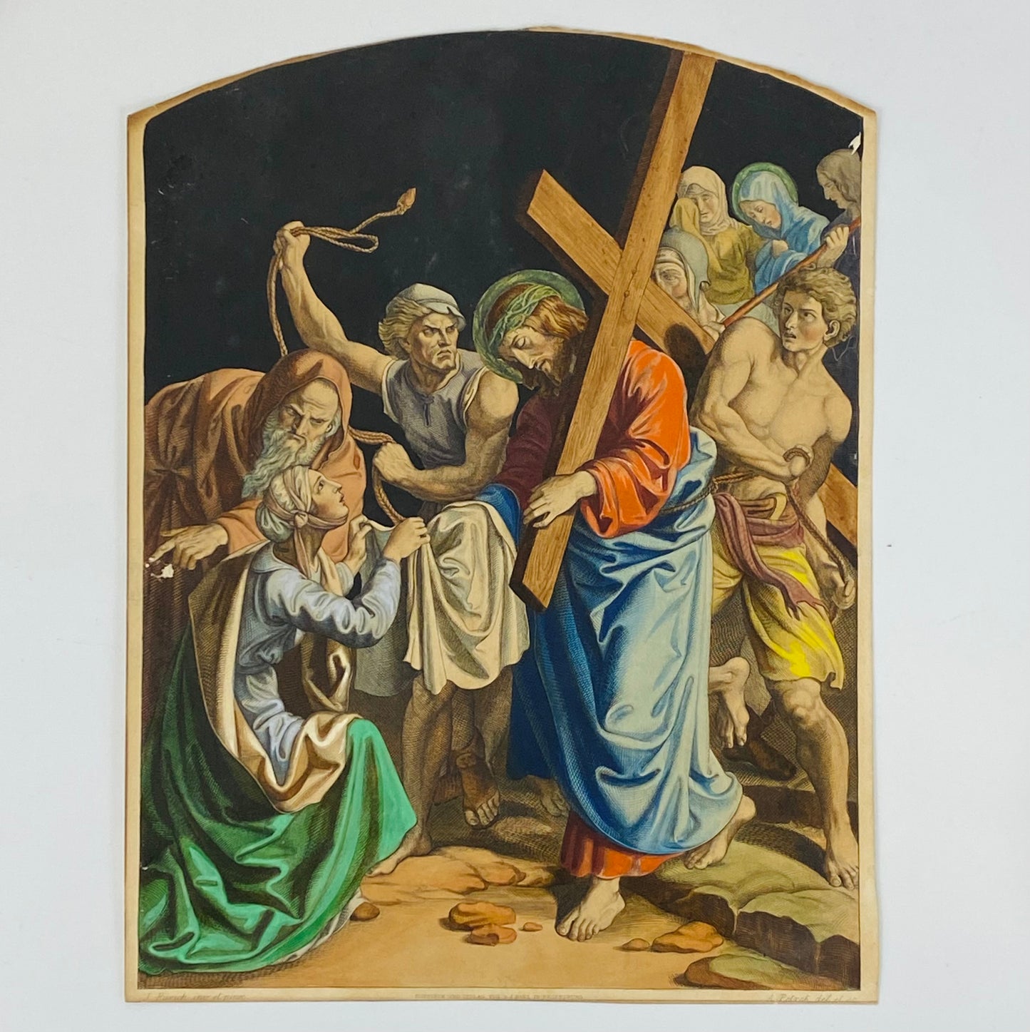 14 Antique Etchings c1860 Church Salvage The Stations of The Cross by Fuhrich