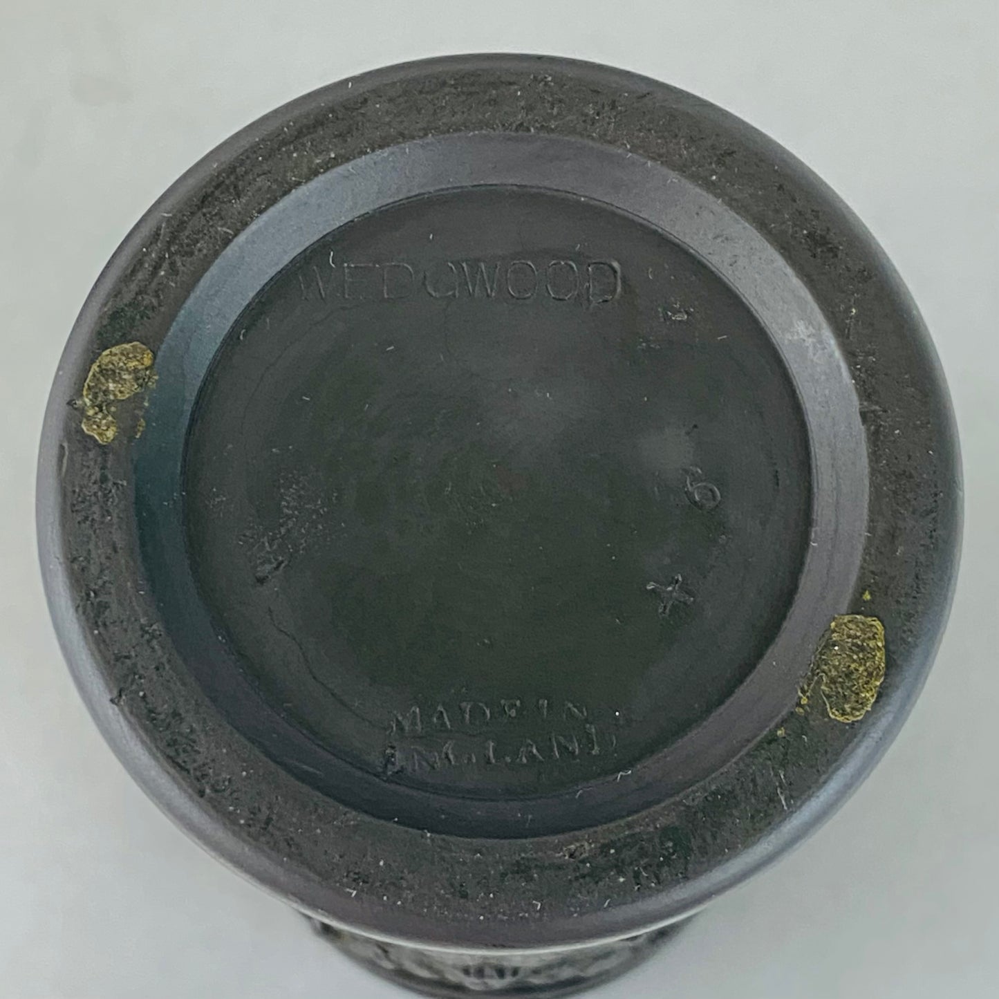 Wedgwood Black Basalt Antique Pair Pillar Spill Vases c1902 English Stoneware