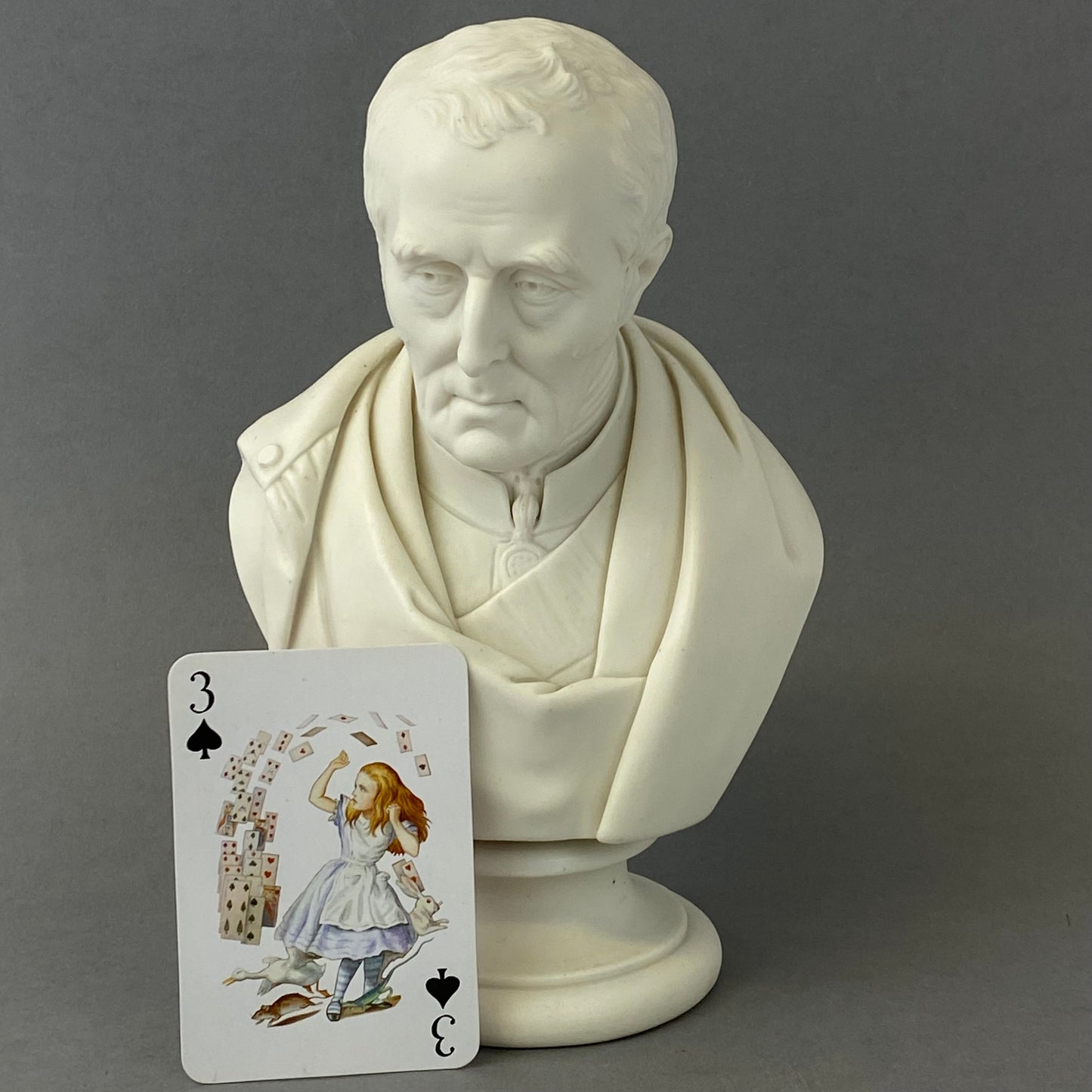 Coalport Porcelain by Joseph Pitts Parian Bust Duke of Wellington Antique c1852