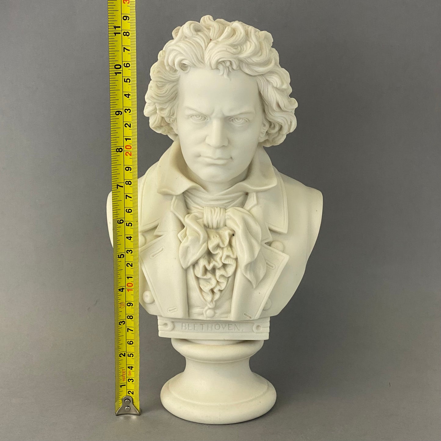 Antique 19thc Parian Porcelain Bust Composer Beethoven by Robinson & Leadbeater