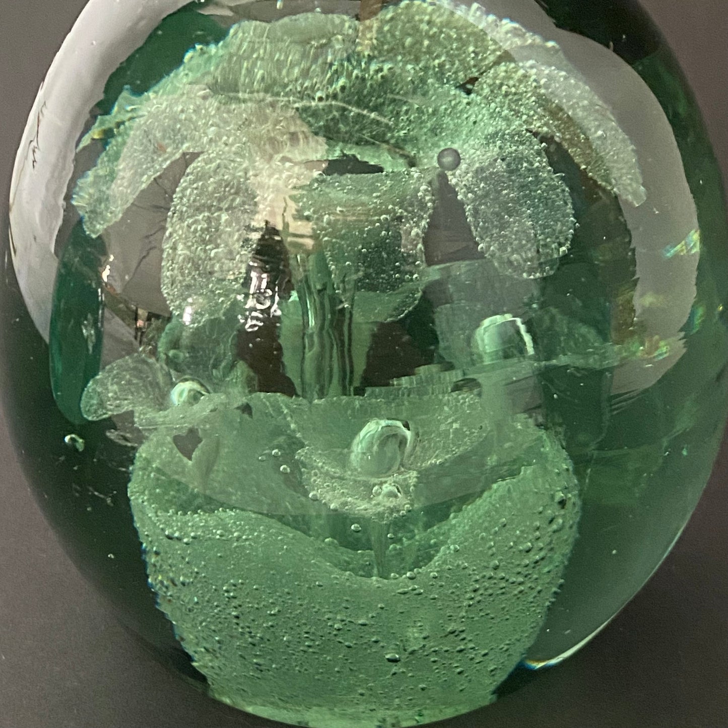 Victorian Green Bottle Dump Glass Antique Paperweight or Door Stop