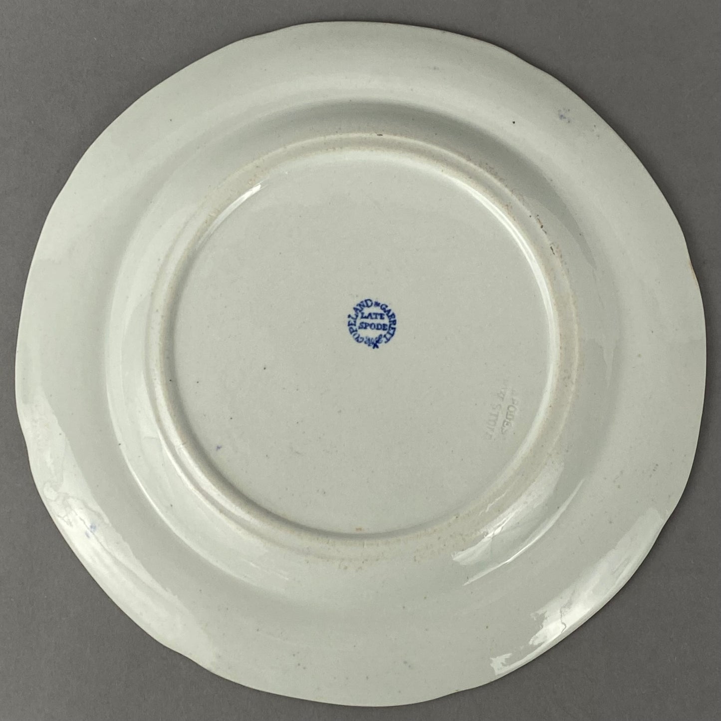 Spode Antique 2 Plates Stone China Grasshopper Pattern c1815 VGC