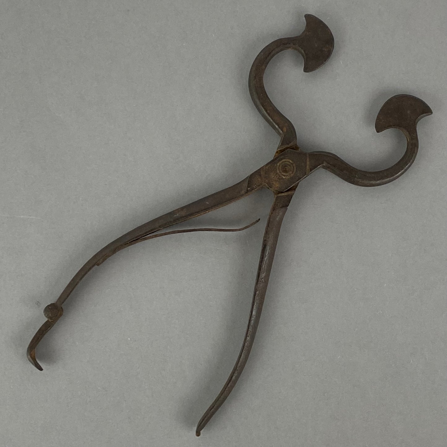 Georgian Sugar Nippers by R Timmins & Sons Antique Wrought Iron c1810