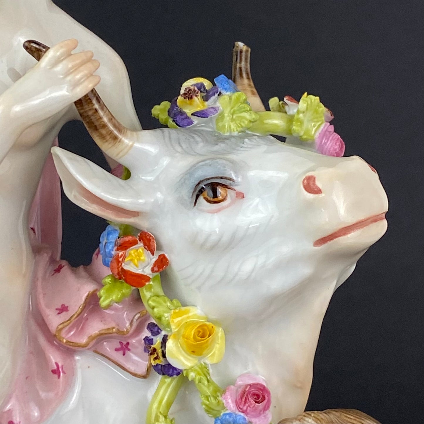 Carl Thieme Europa & The Bull Antique Porcelain Figurine Group 19thc