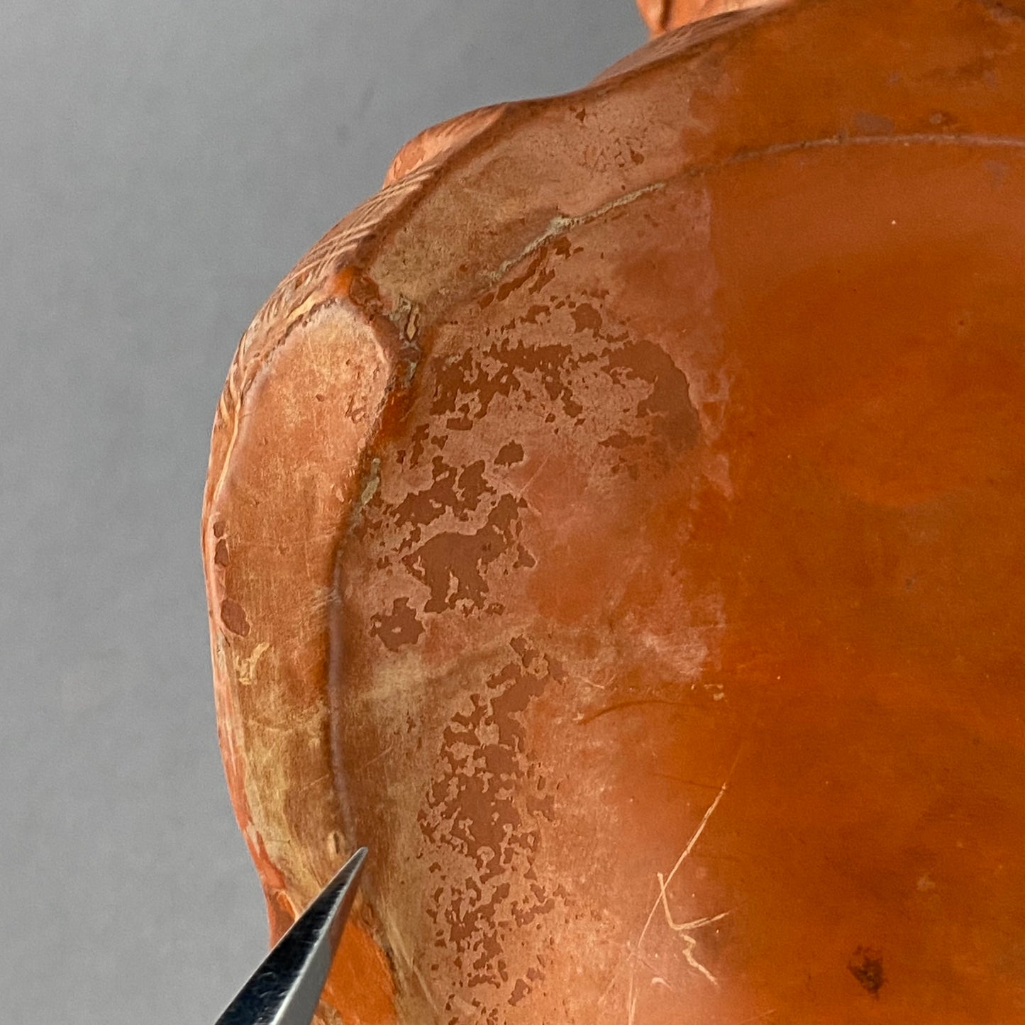 19thc Antique Terracotta Figurine Sir Walter Scott Head Bust by Watcombe Torquay