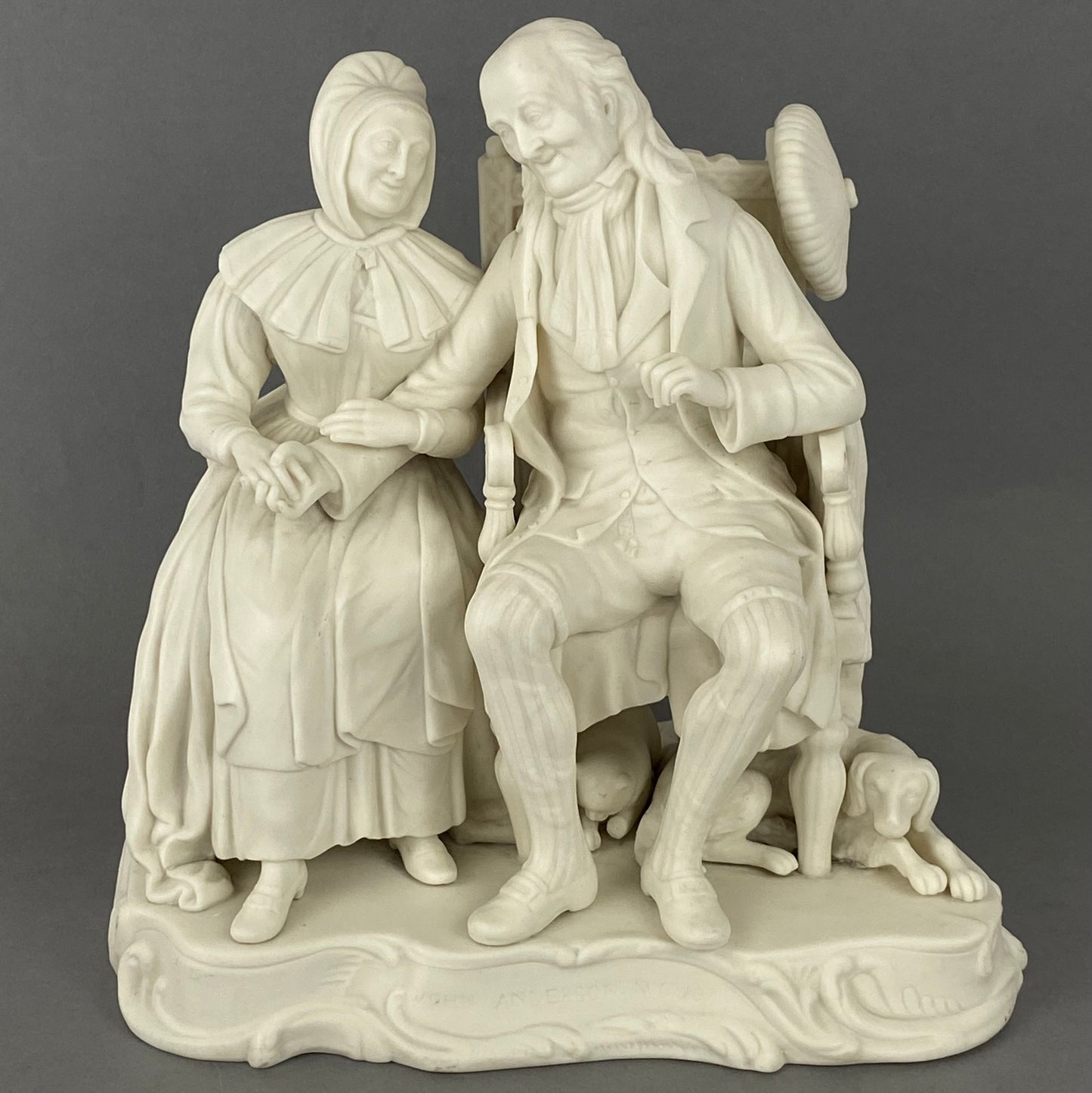 Minton Parian Porcelain Figurine My Jo John Anderson Victorian Antique c1850s