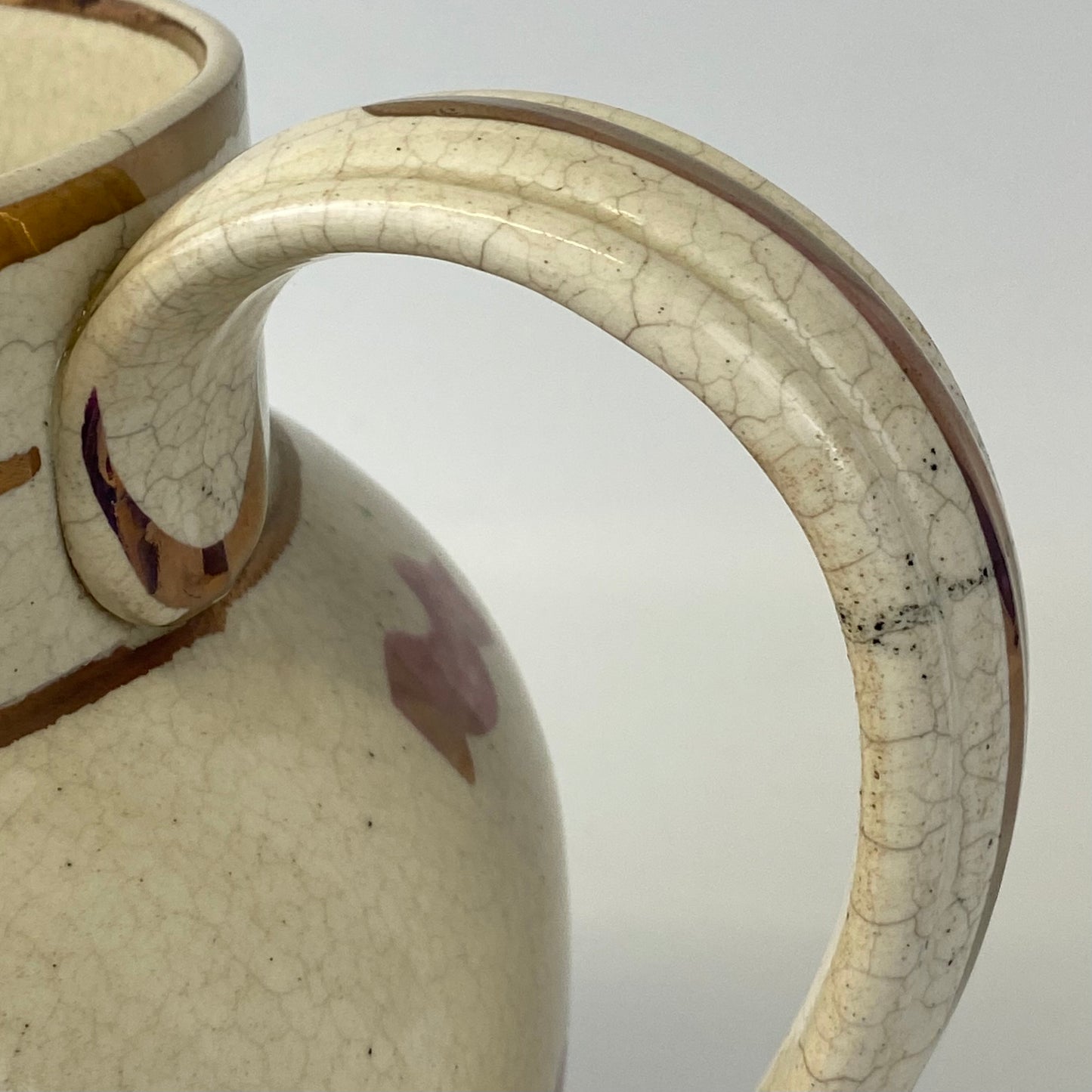 Antique XL Sunderland Lustre Jug c1820 Sailors Tear Poem & Peace Prosperity 23cm