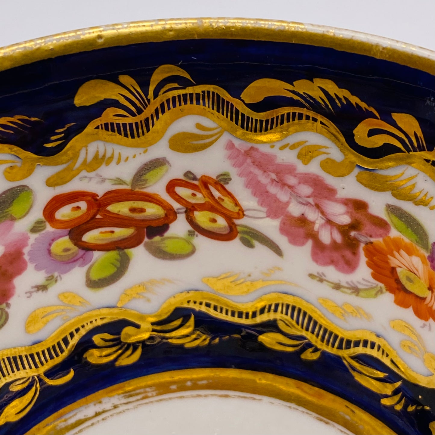 Coalport Cup & Saucer Antique English Porcelain C1815 Pattern #500