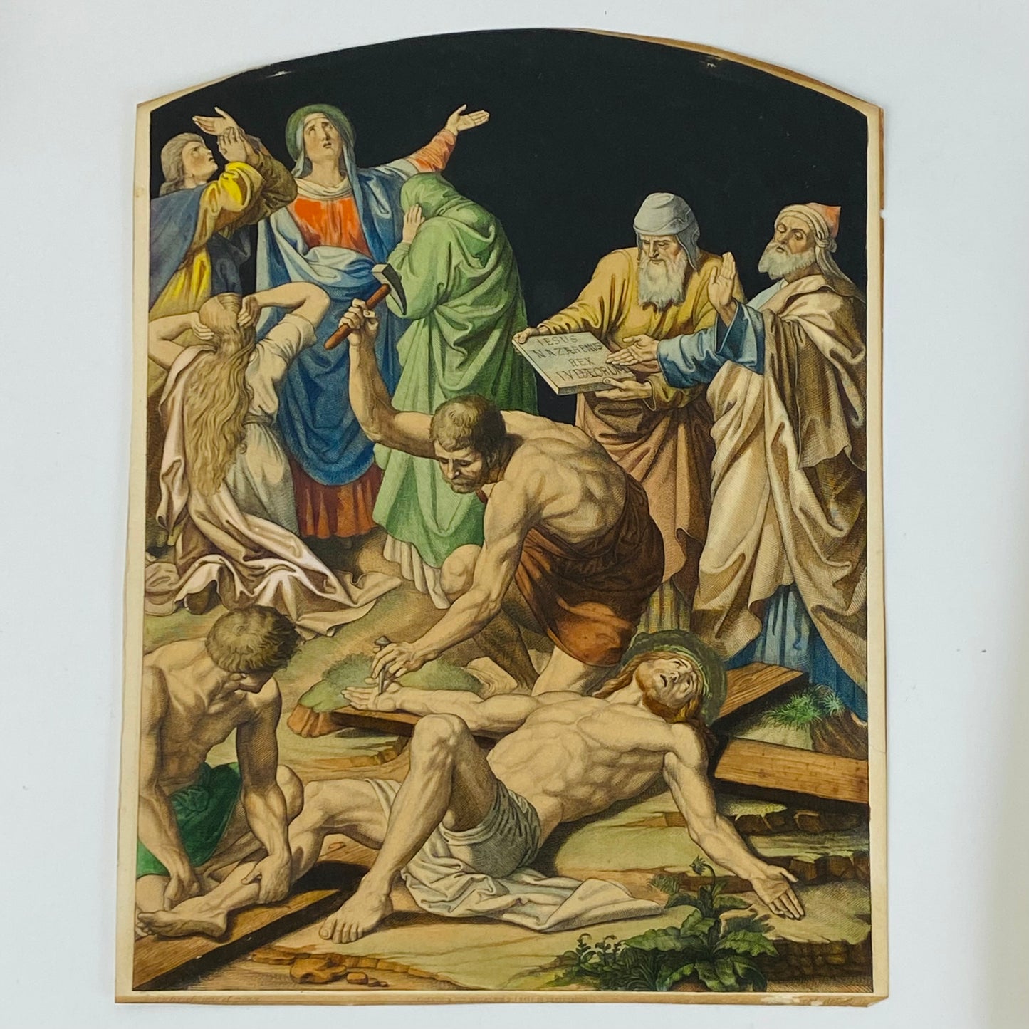 14 Antique Etchings c1860 Church Salvage The Stations of The Cross by Fuhrich