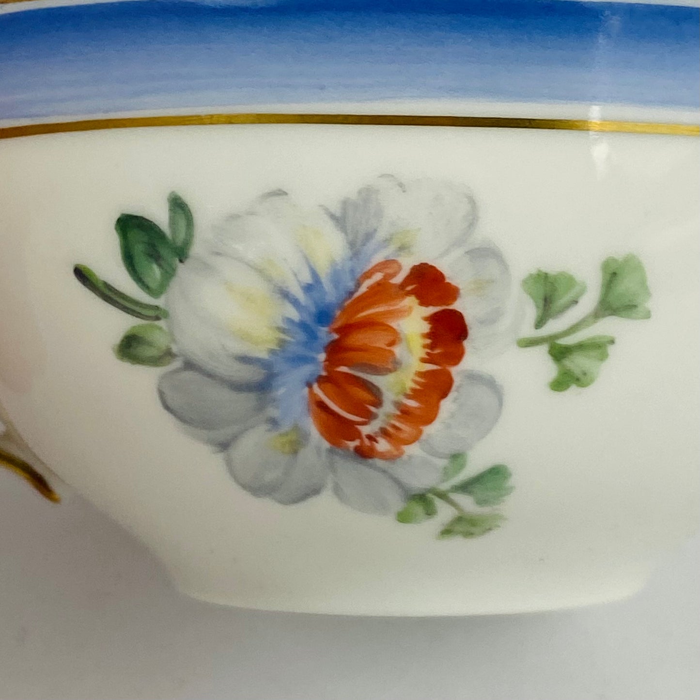 c1935 Antique 4 x Royal Copenhagen Tea Cups & Saucers #592 9067 Hand Painted